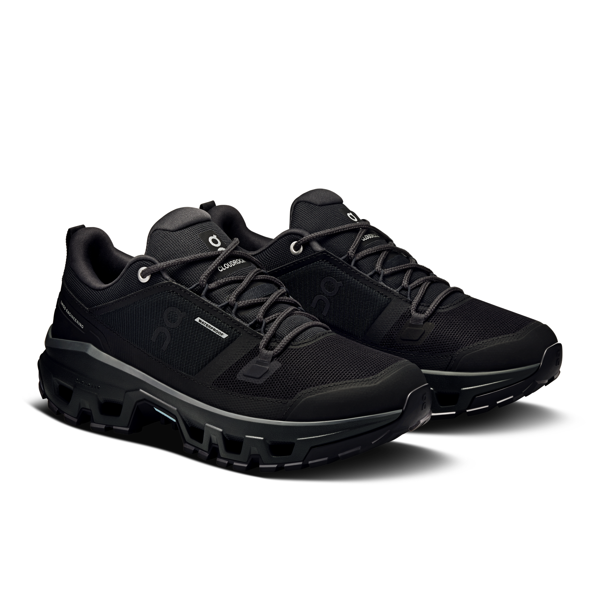 On Cloudrock Low Waterproof Black Black (Women'S)