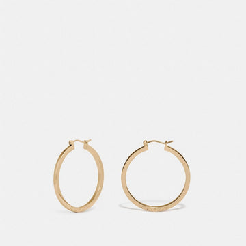 Coach Hoop Earrings Gold