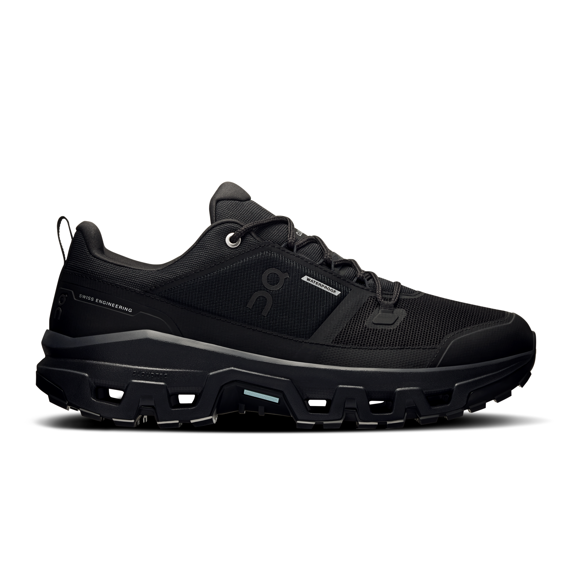 On Cloudrock Low Waterproof Black Black