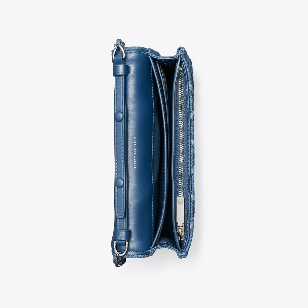 Tory Burch Fleming Denim Crossbody Denim