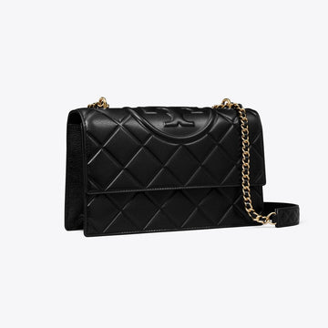 Tory Burch Fleming Shoulder Bag Black