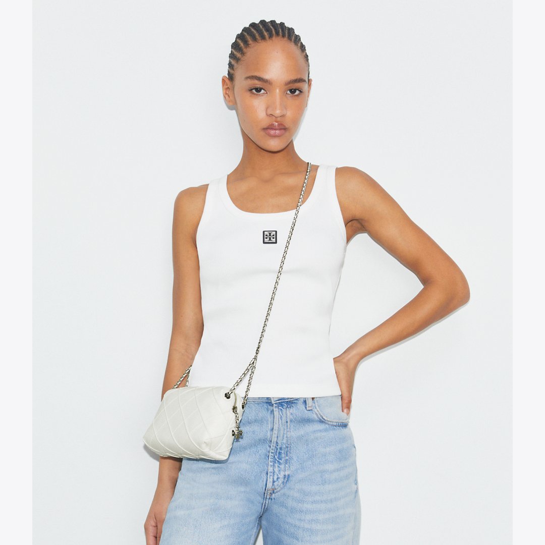 Tory Burch Fleming Soft Crossbody Bag Blanc