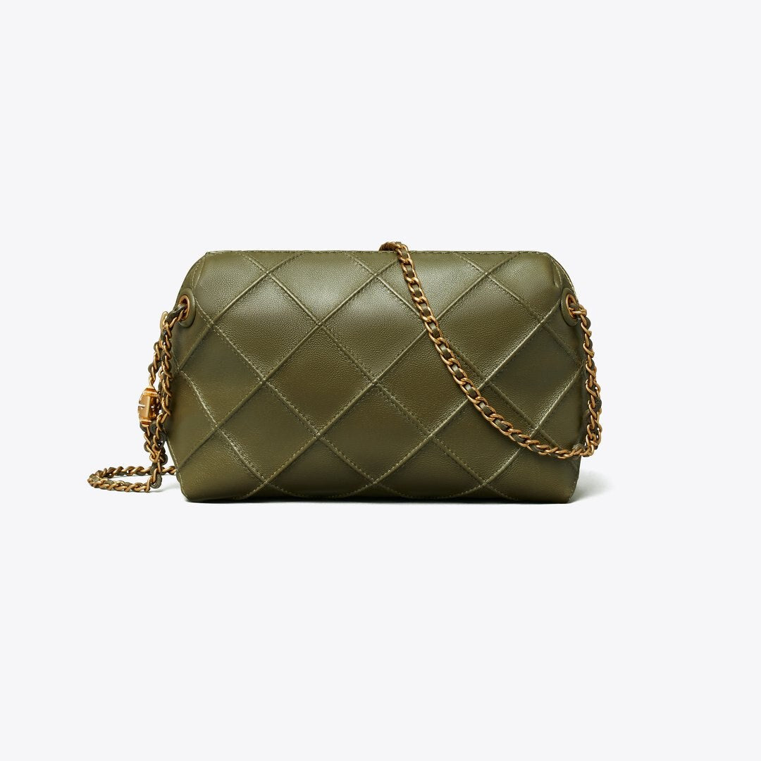 Tory Burch Fleming Soft Crossbody Bag Dark Olive