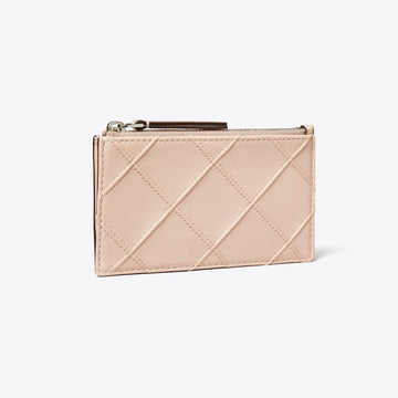 Tory Burch Fleming Zip Card Case Soft Pink
