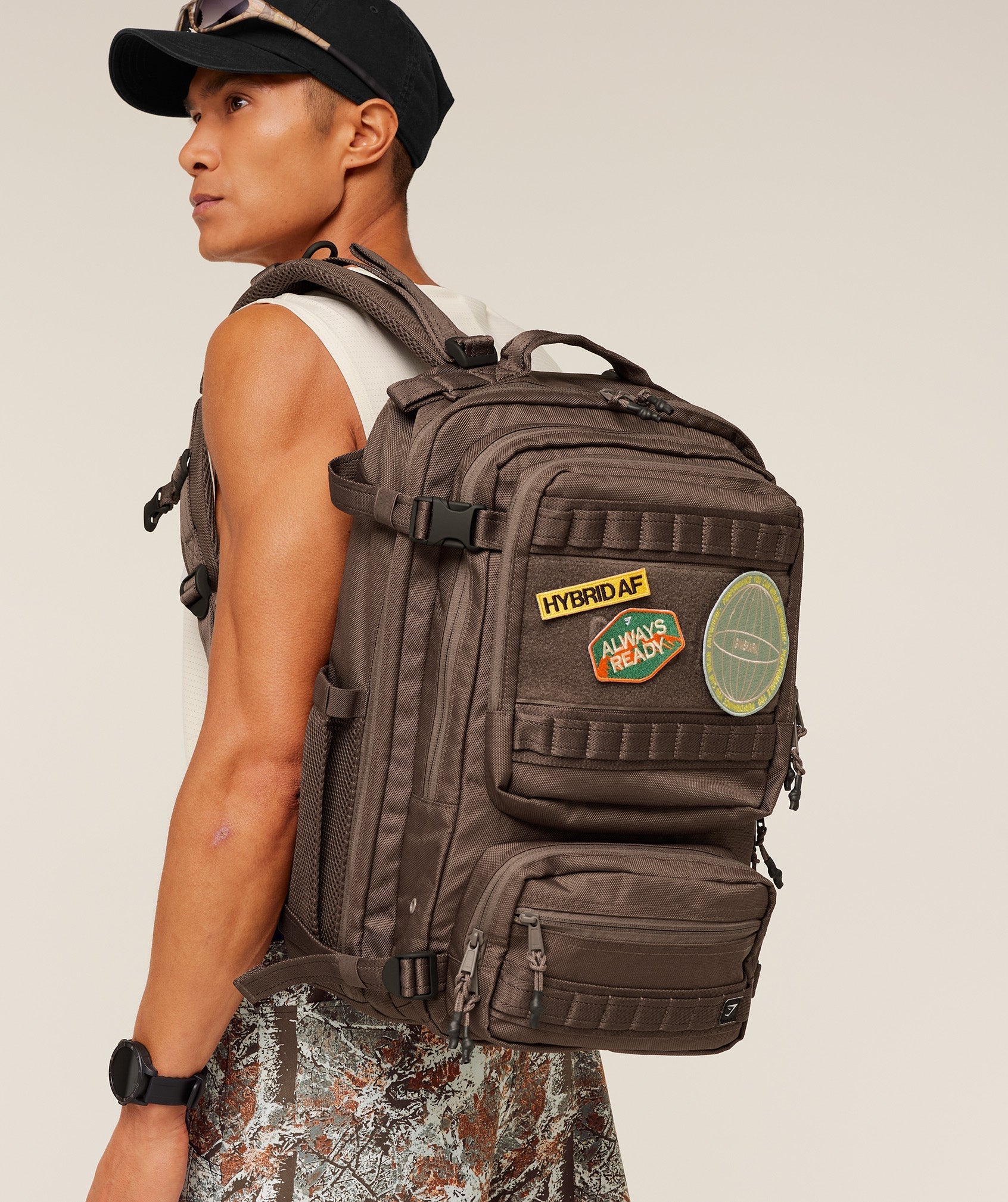 Gymshark Tactical Backpack Soft Brown