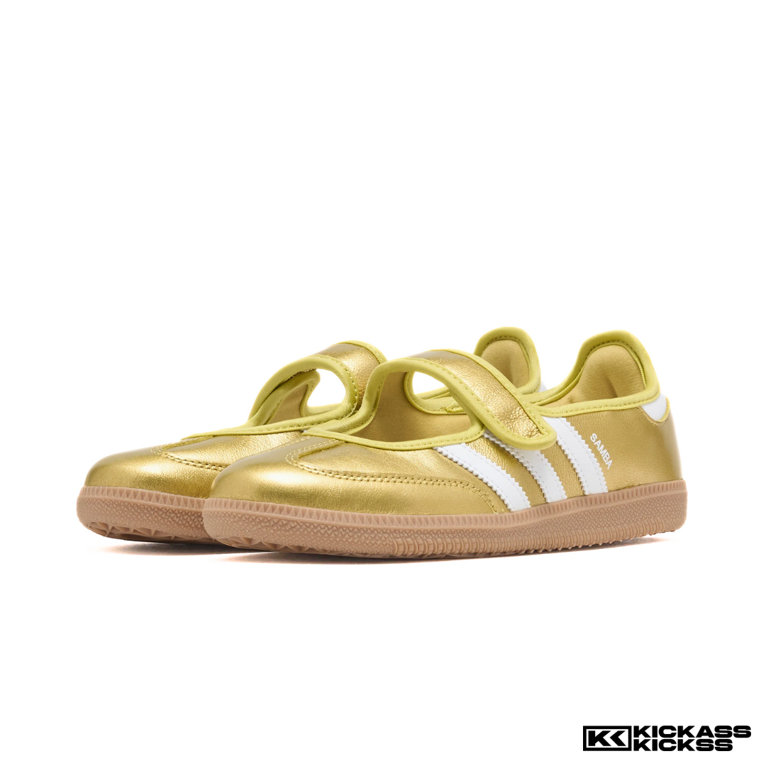 adidas Samba JANE Gold Metallic Cloud White Gum (W)