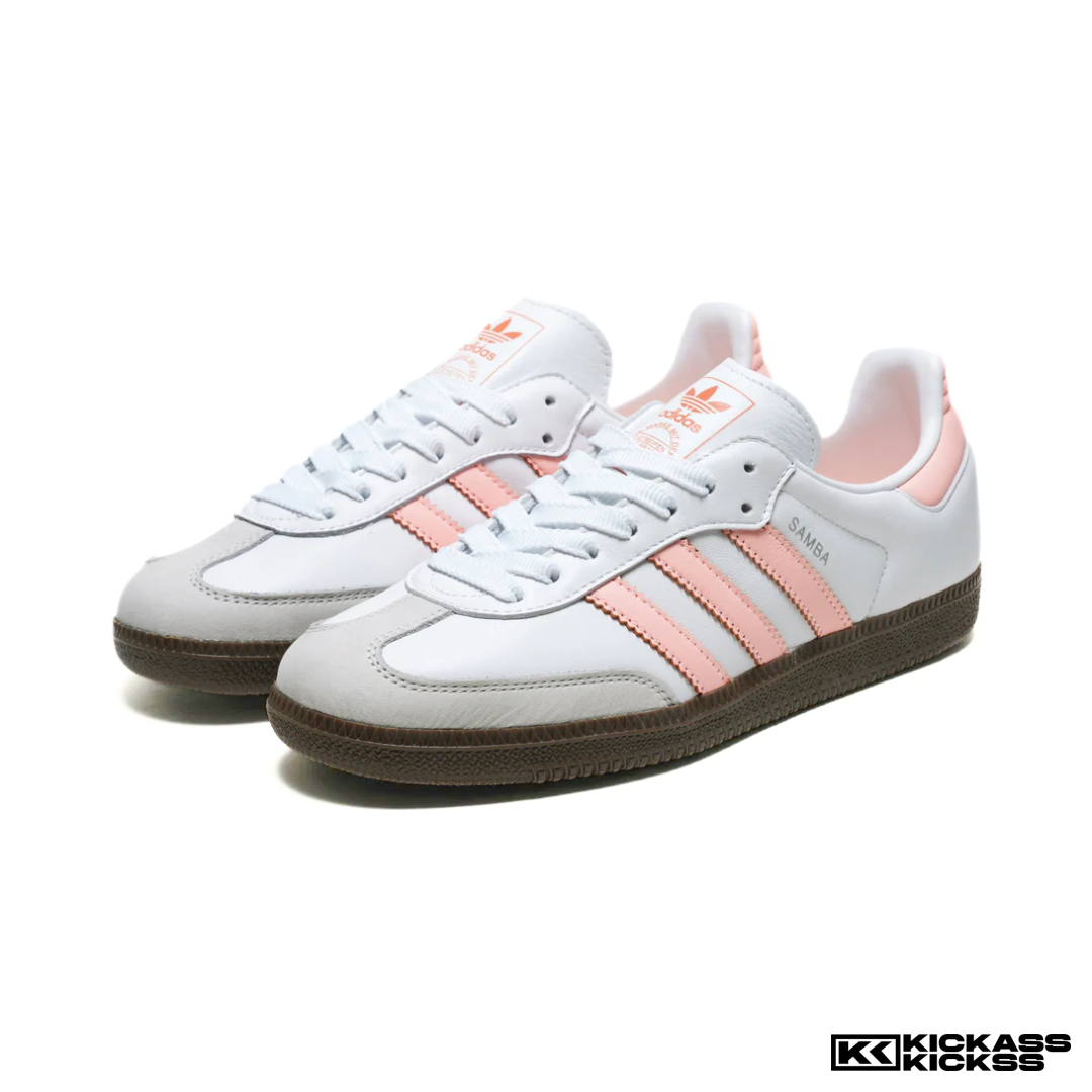 adidas Samba OG Cloud White Clear Orange Semi Coral (W)