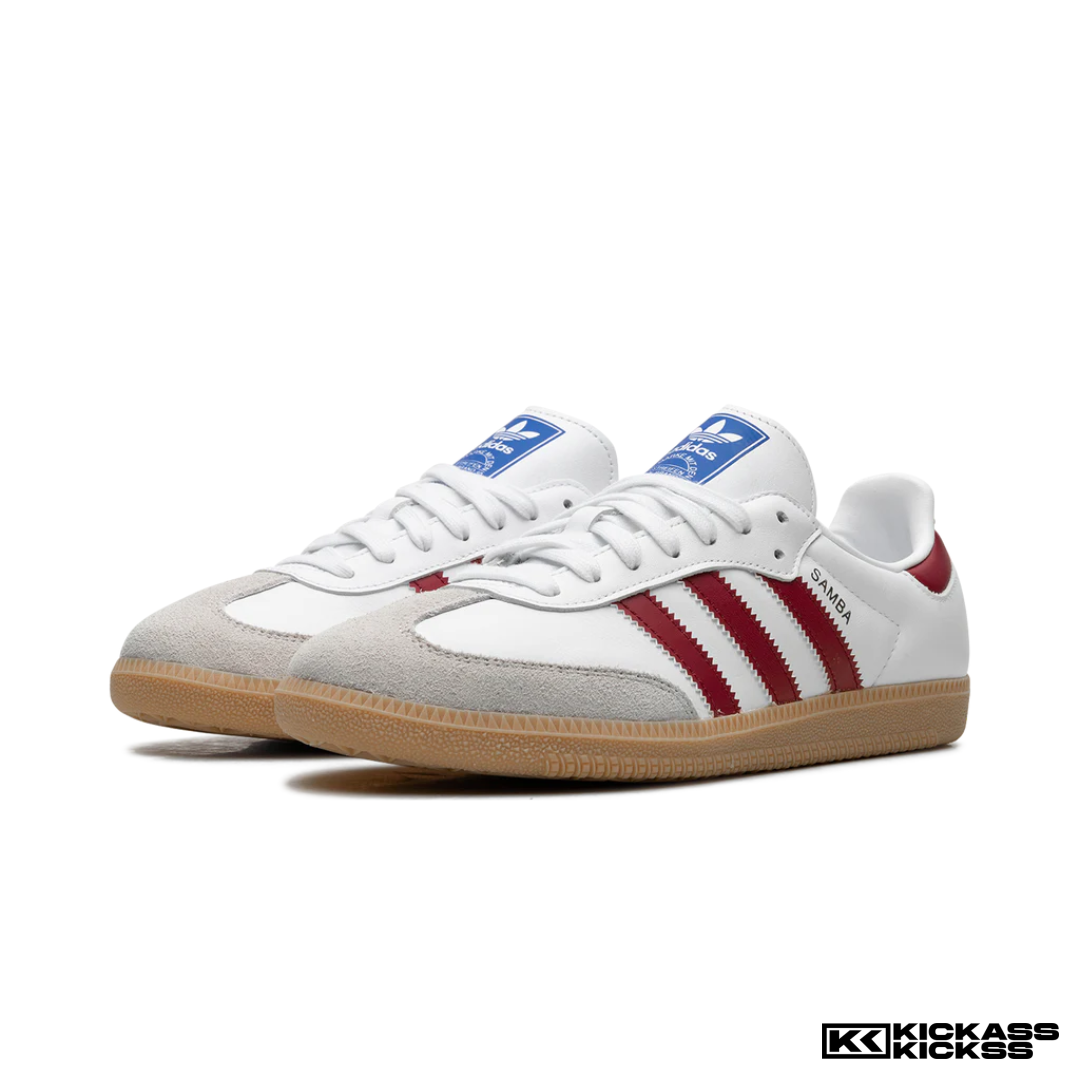 adidas Samba OG White Burgundy Gum