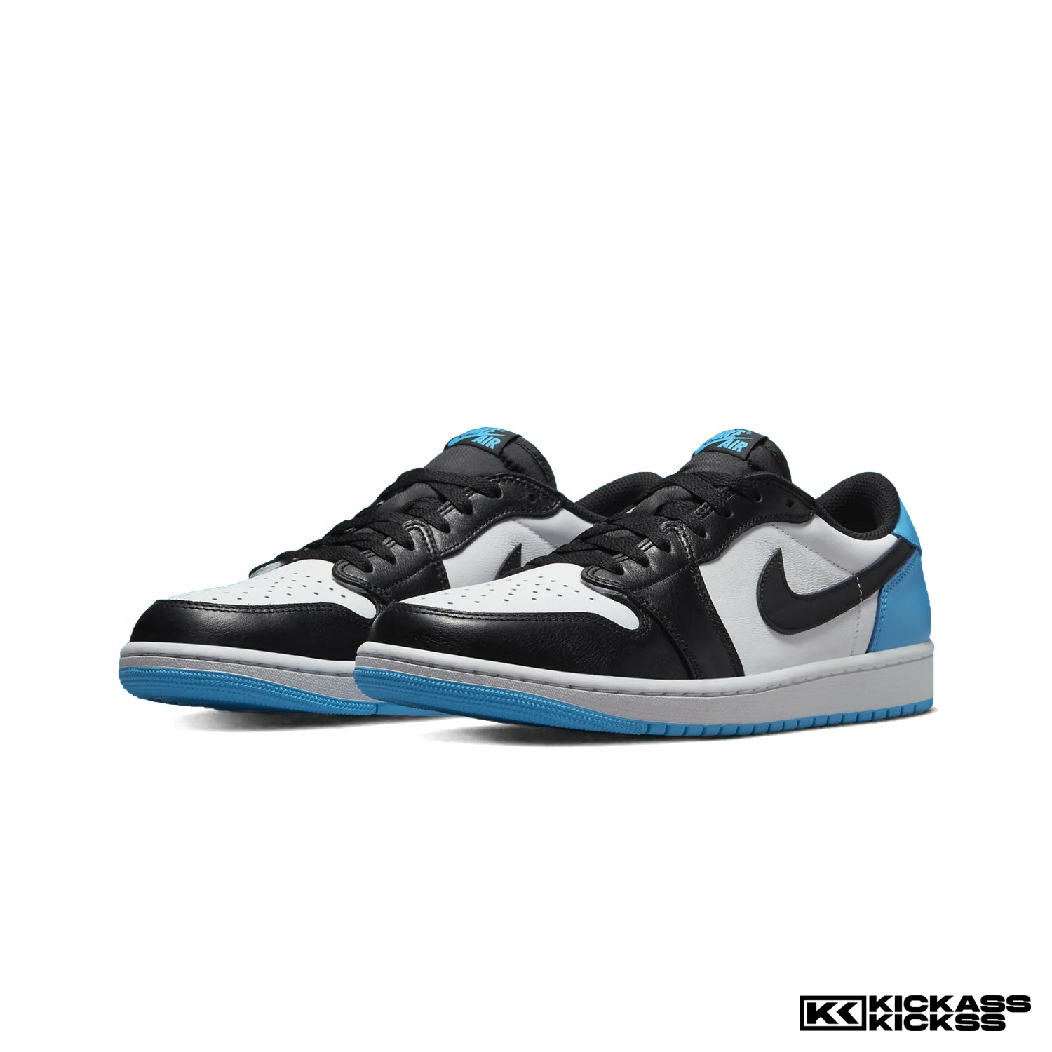 Jordan 1 Low Black Dark Powder Blue