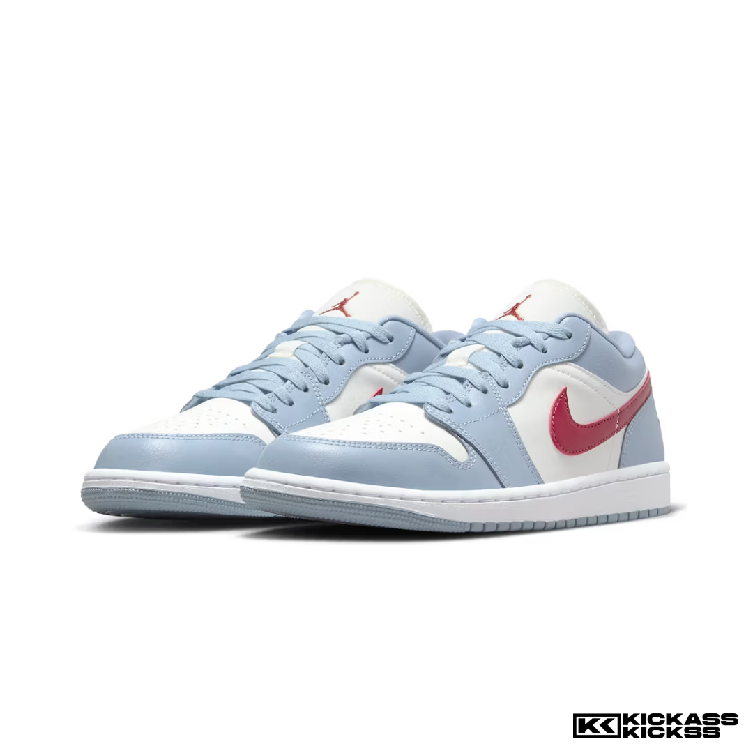 Jordan 1 Low Blue Whisper Dune Red (W)