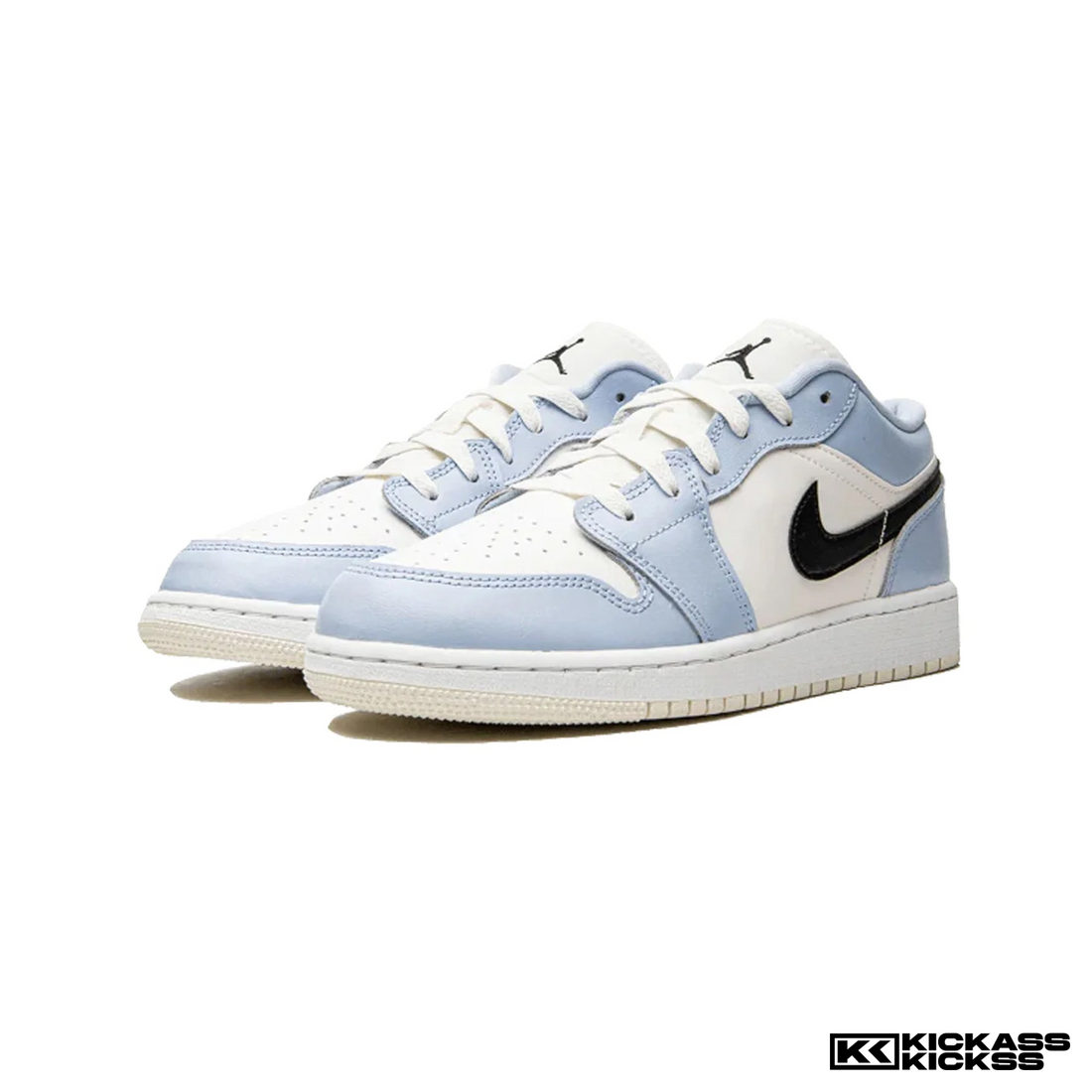 Jordan 1 Low Ice Blue Black (GS)