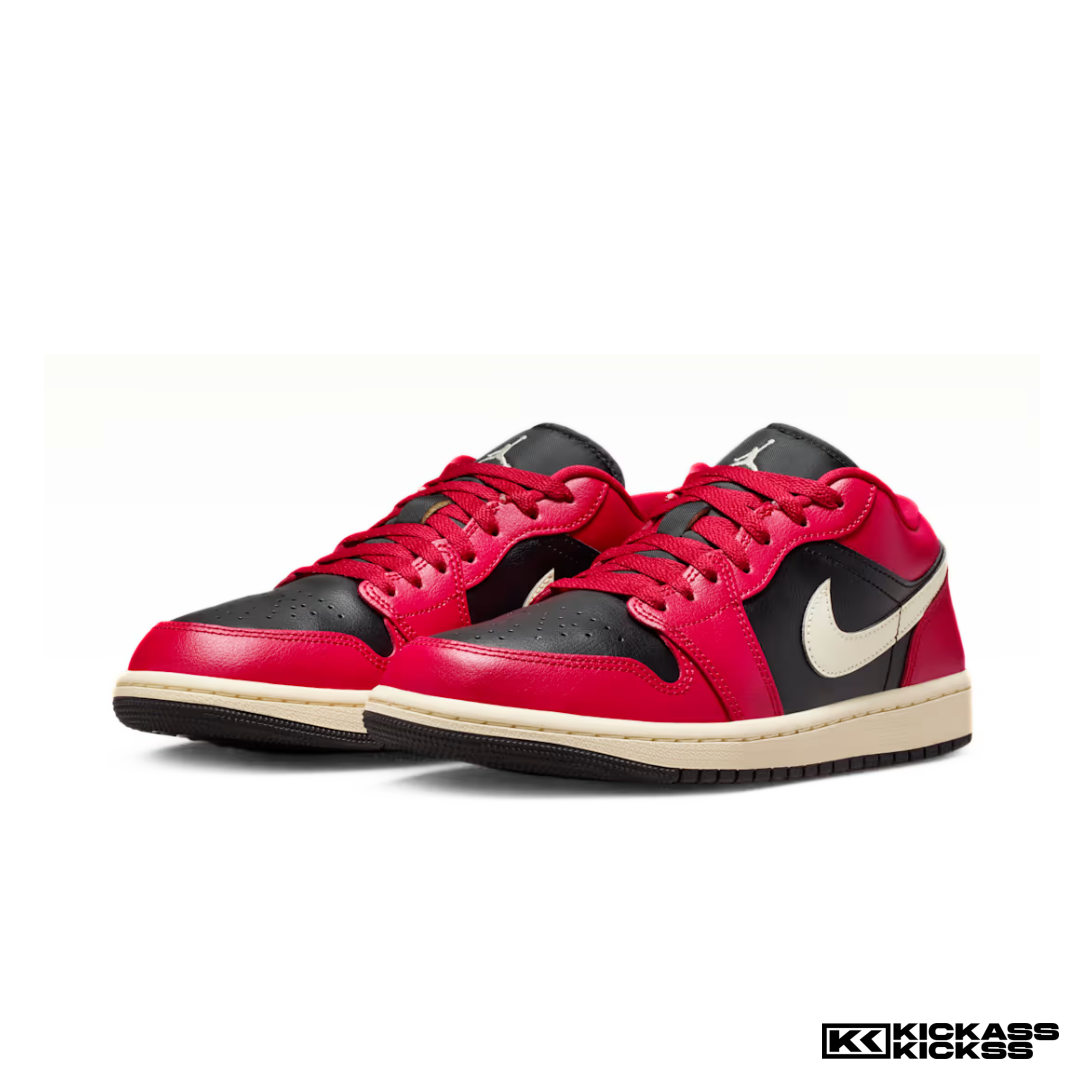 Jordan 1 Low Mystic Hibiscus Black (W)