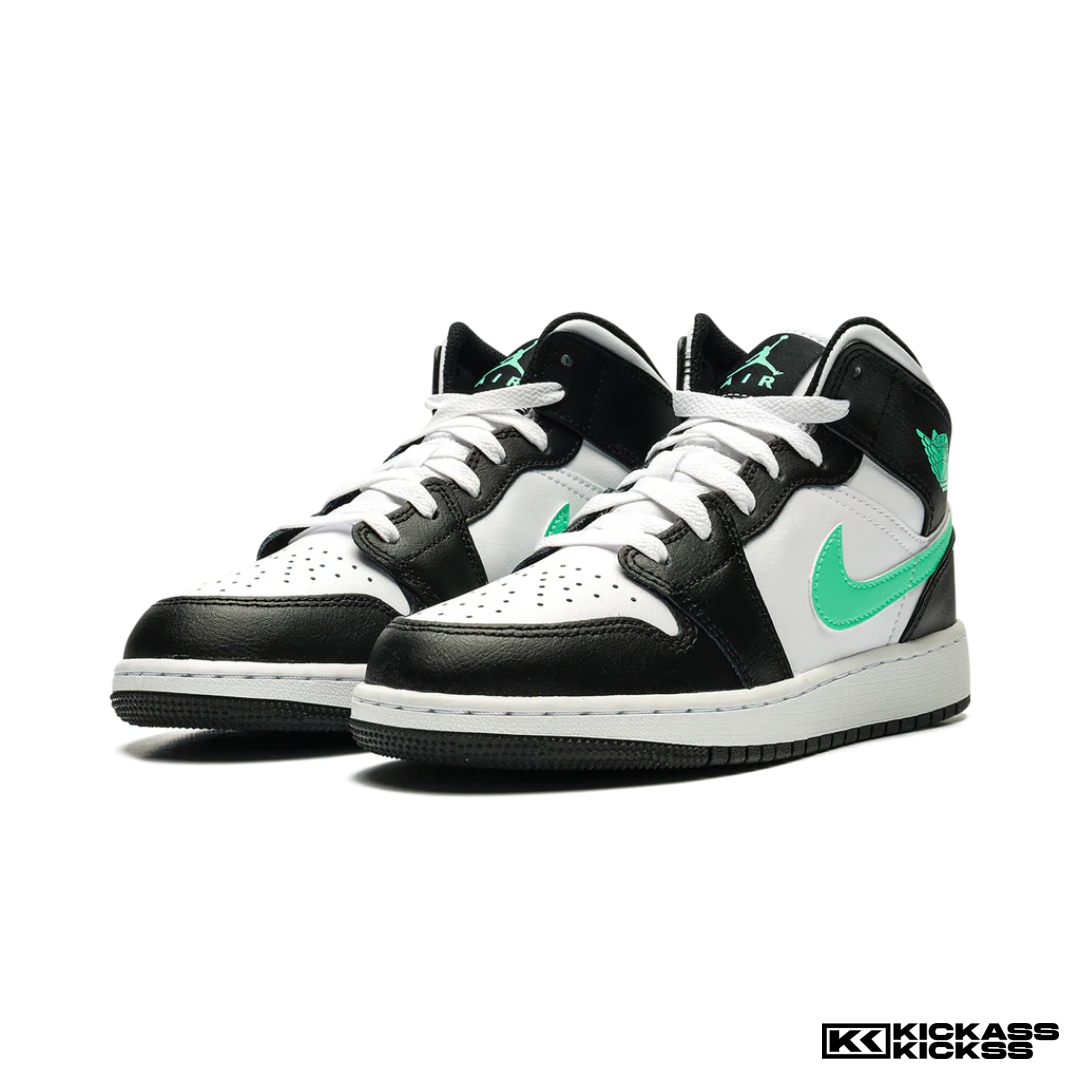 Jordan 1 Mid Green Glow (GS)
