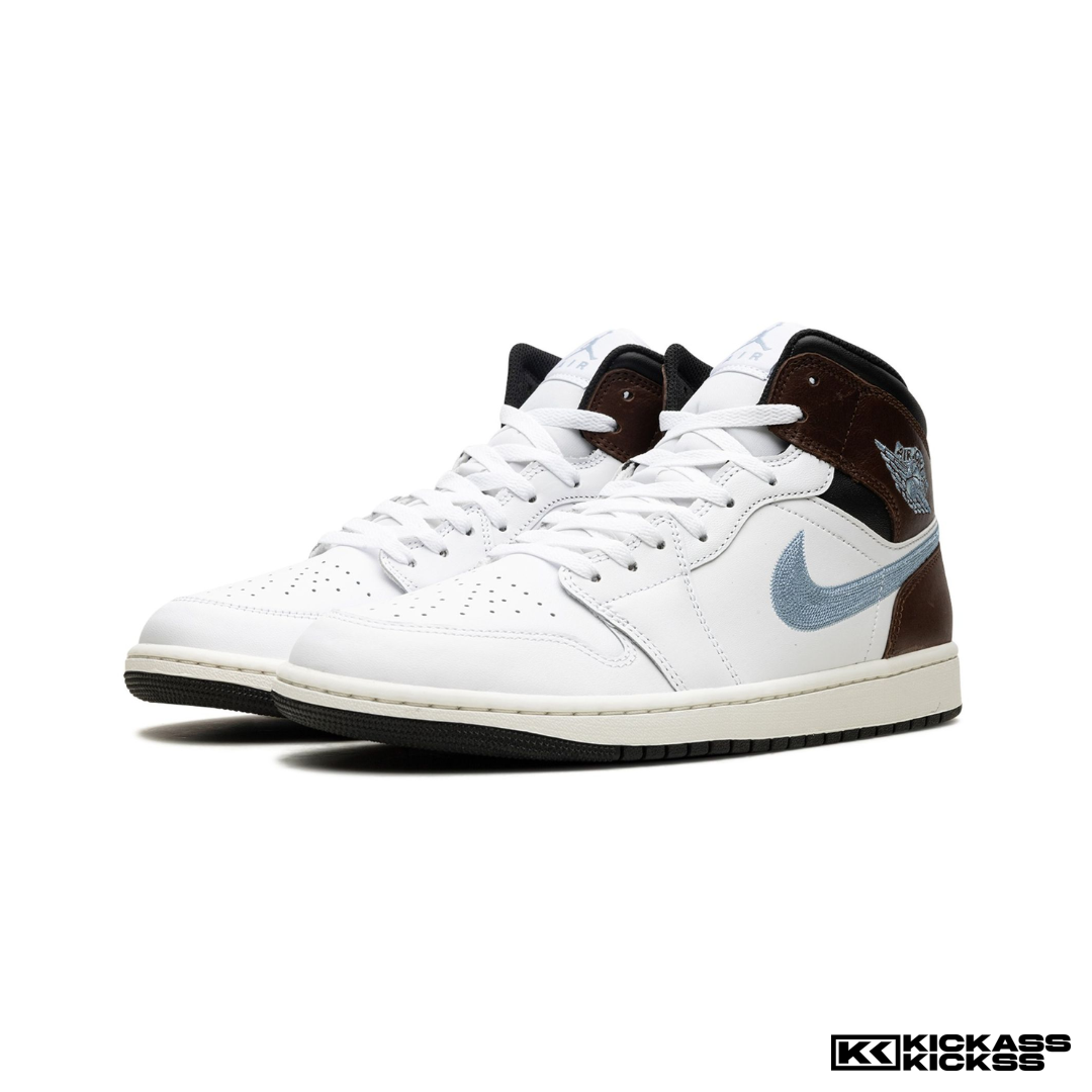 Jordan 1 Mid SE Brown Blue Grey