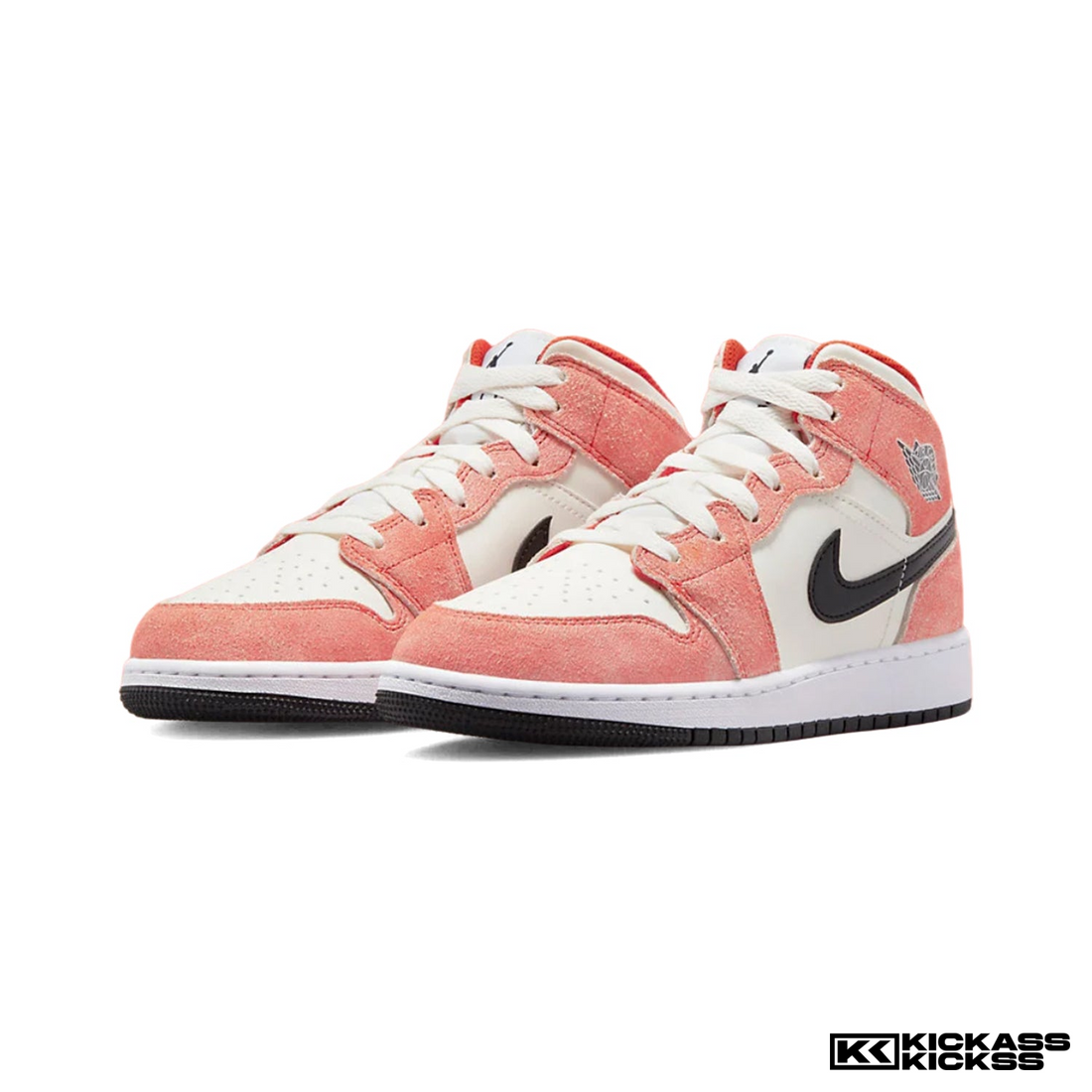 Jordan 1 Mid SE Orange Suede (GS)
