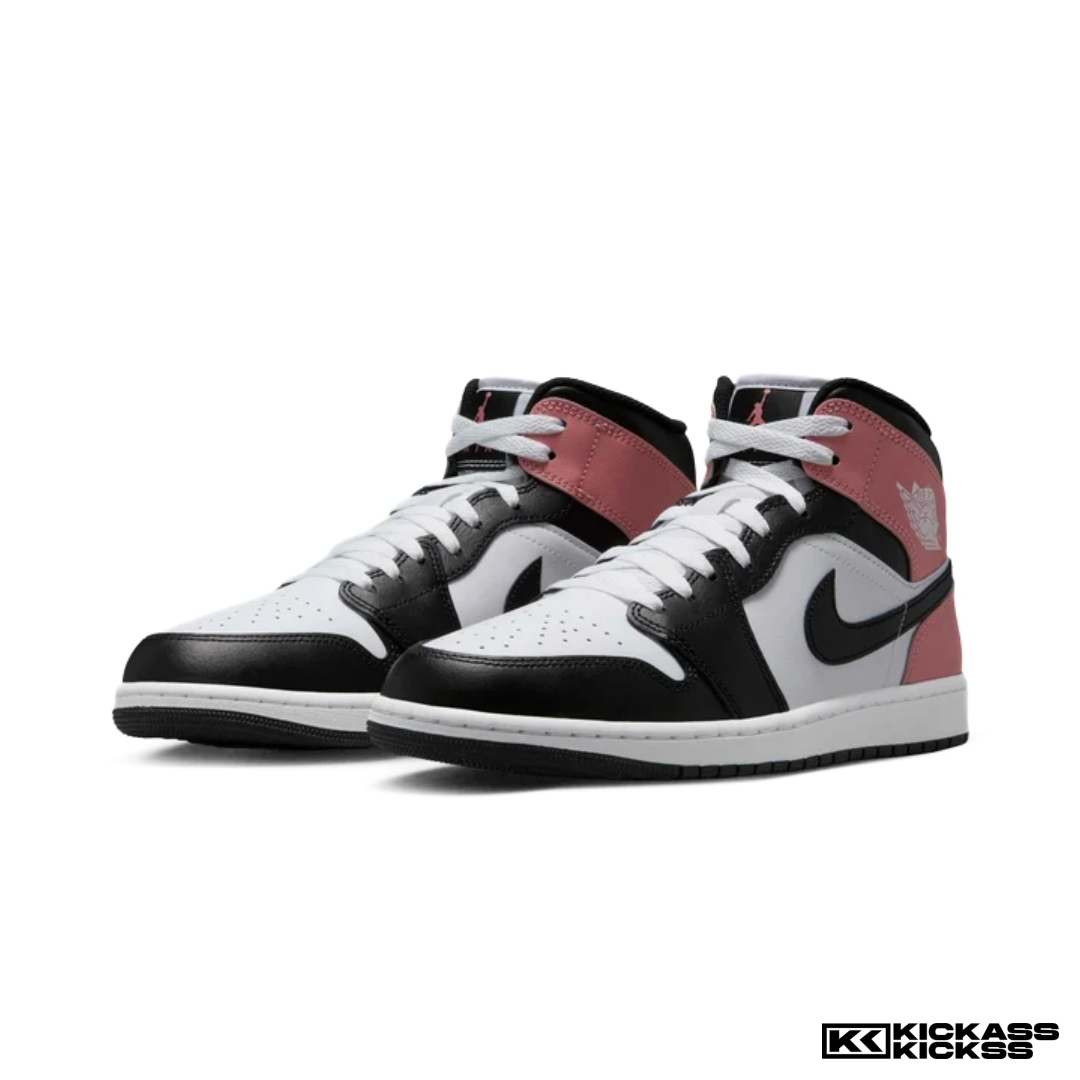 Jordan 1 Mid White Rust Pink Black