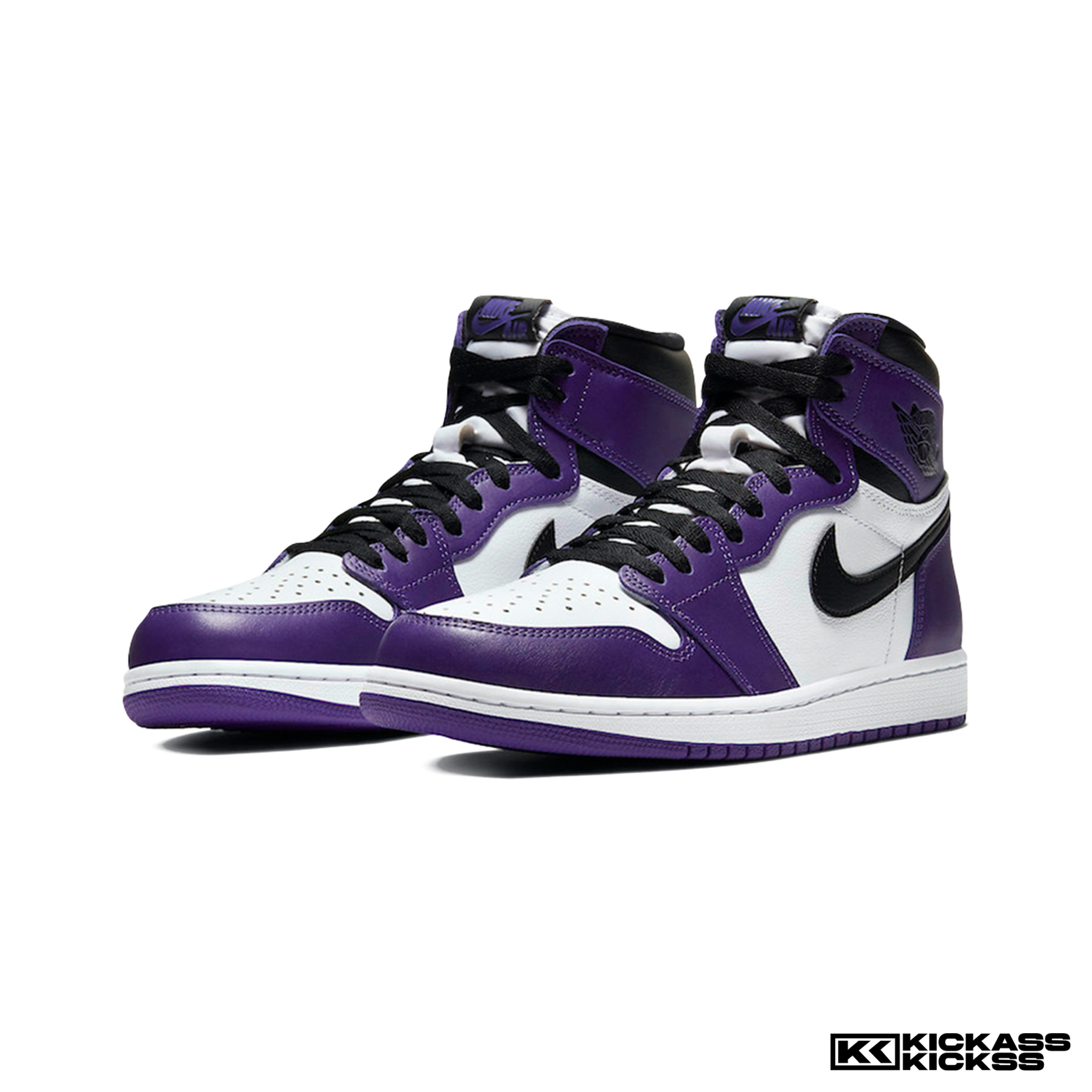Jordan 1 Retro High Court Purple White - Crepdog Crew