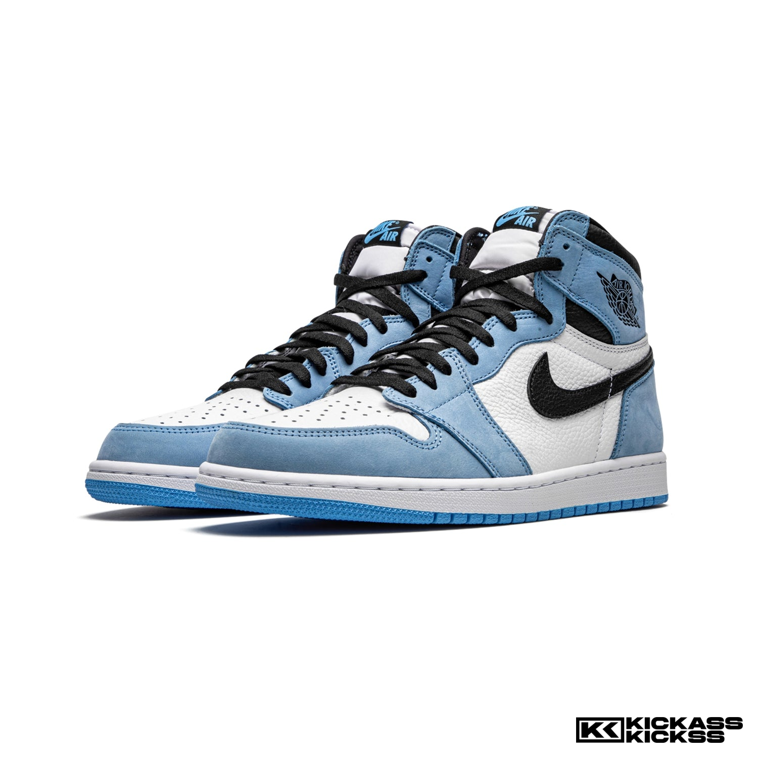 Jordan 1 Retro High White University Blue Black UNC