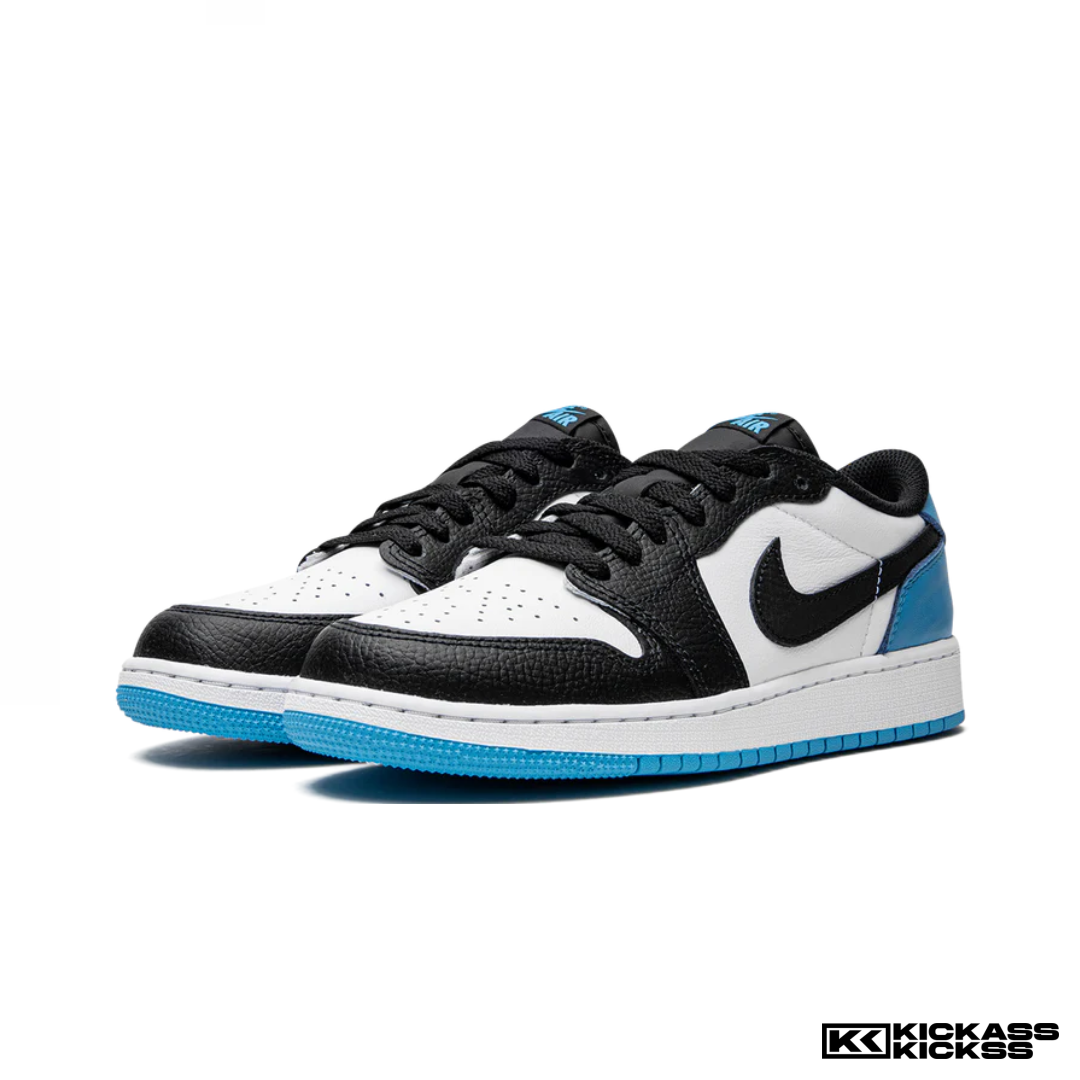 Jordan 1 Retro Low OG Black Dark Powder Blue (GS)