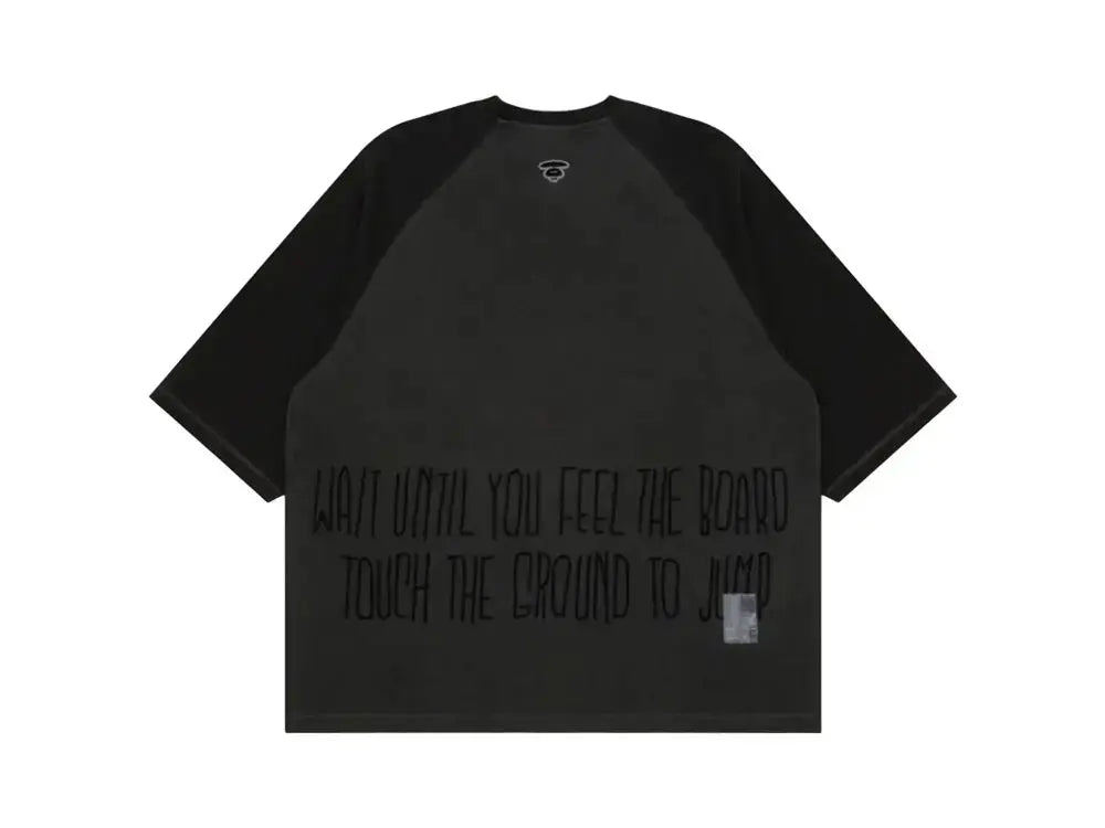 Aape By *A Bathing Ape® logo-embroidered cotton T-shirt