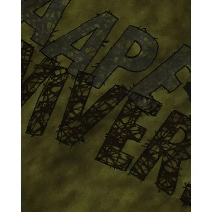 Aape Logo-decorated dyed T-shirt Sage Green