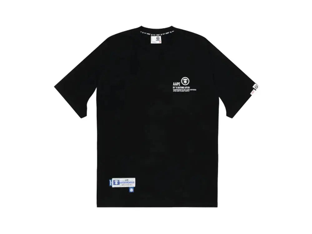 Aape Logo panel T-shirt Black