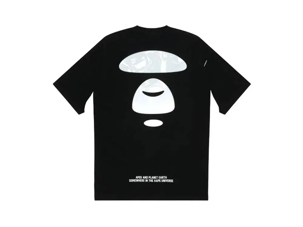 Aape Logo panel T-shirt Black