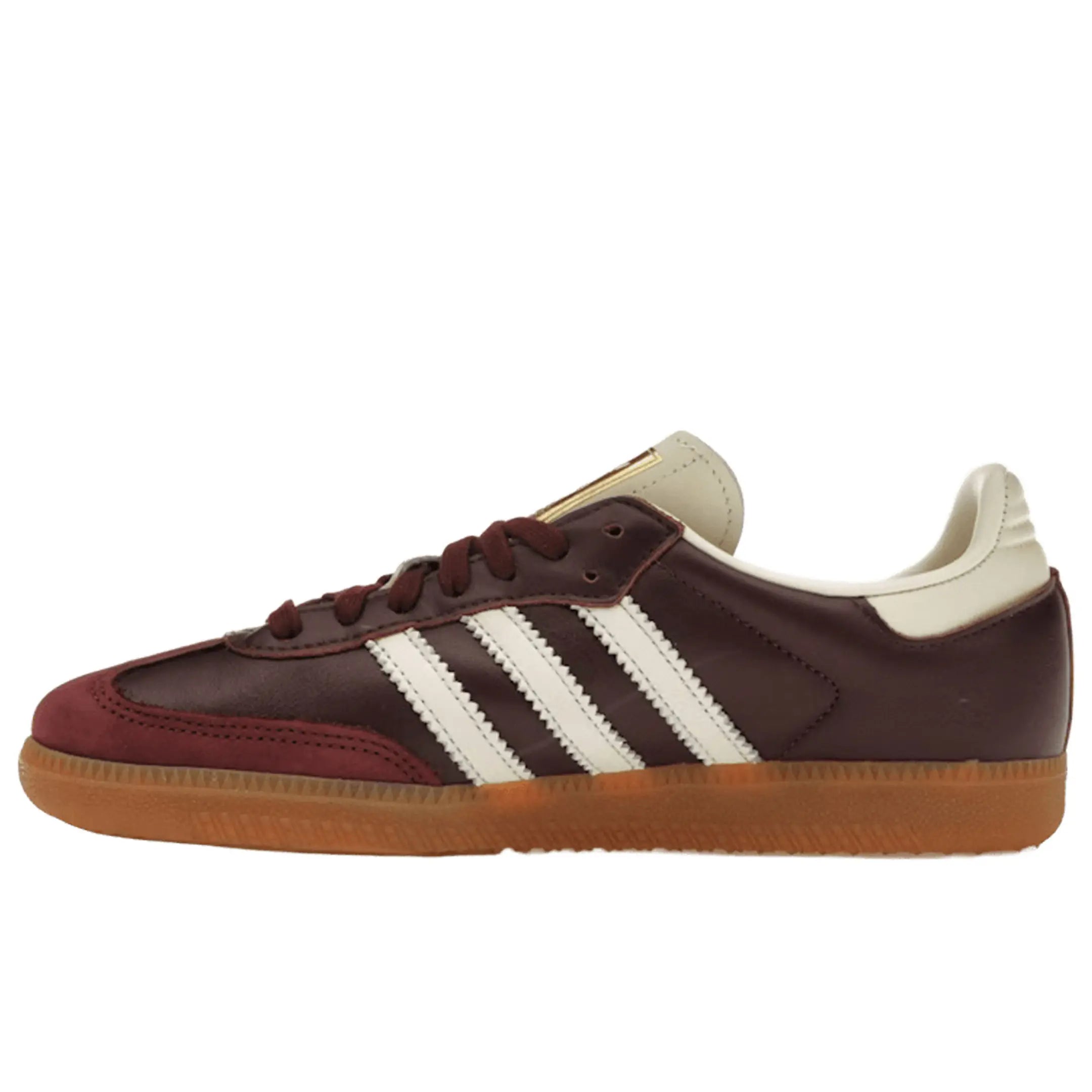 Adidas Samba OG Maroon Gold Metallic (Women's)