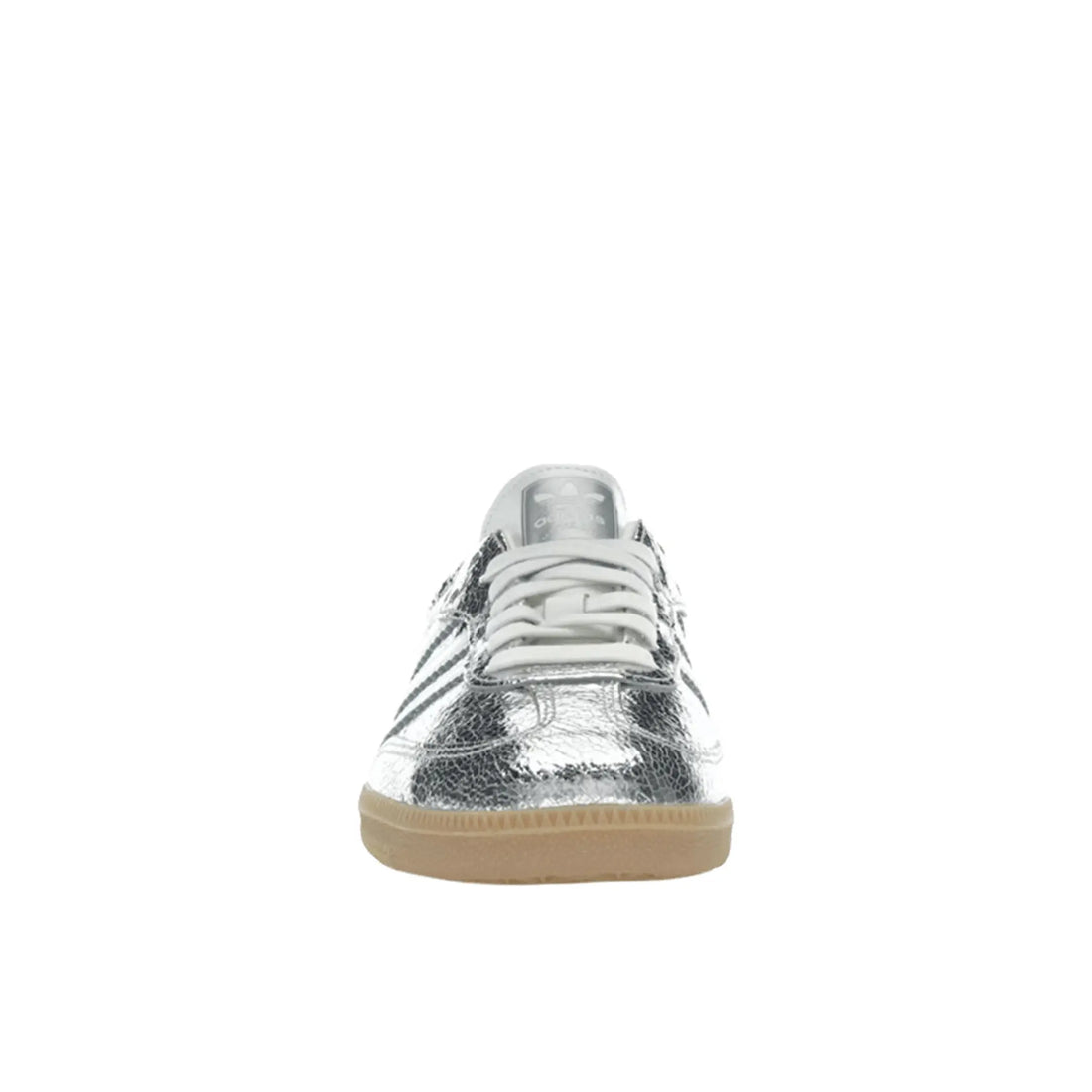 Adidas Samba OG Silver Metallic Cracked Leather