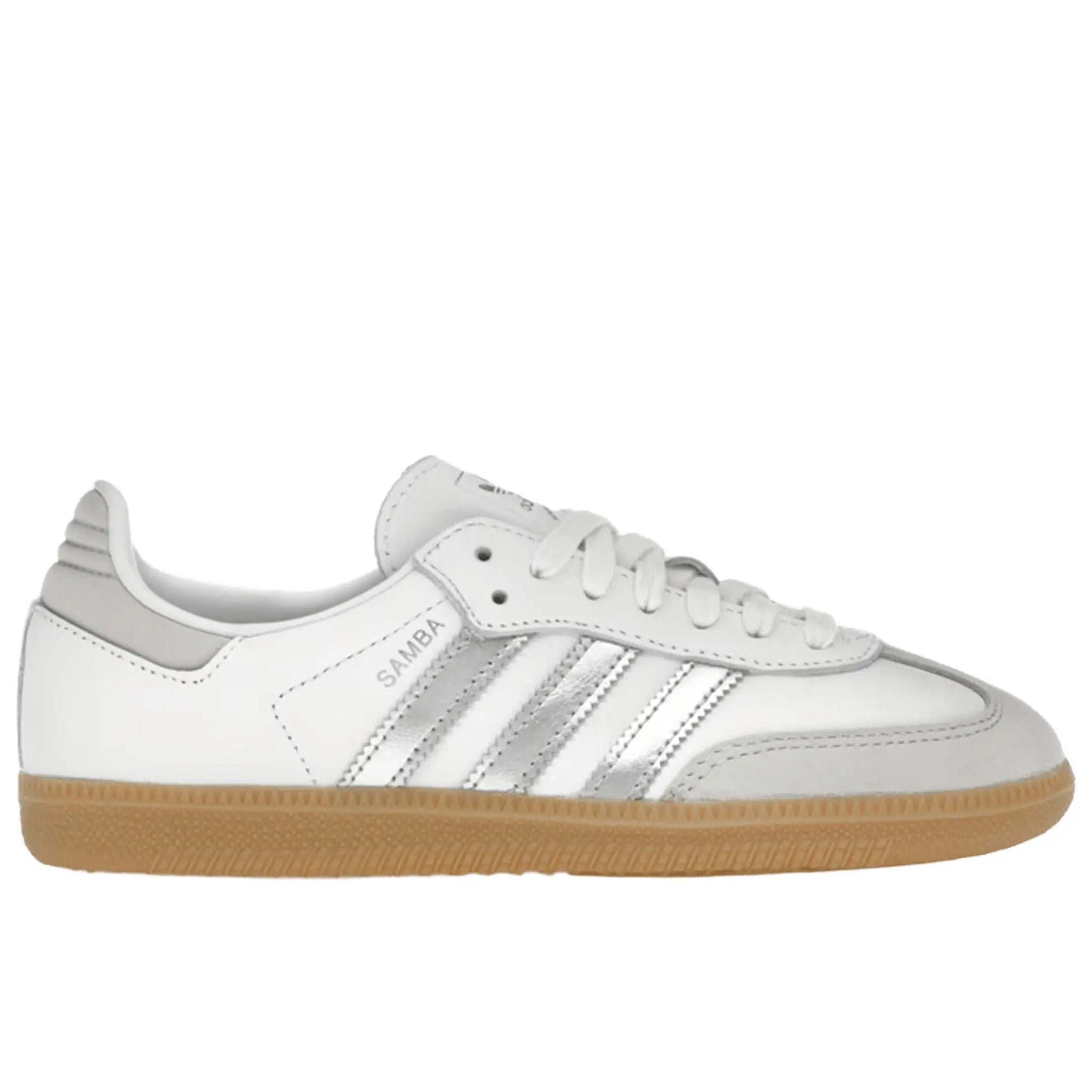 Adidas Samba OG White Silver Metallic Grey (Women's)