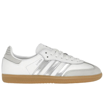 Adidas Samba OG White Silver Metallic Grey (Women's)