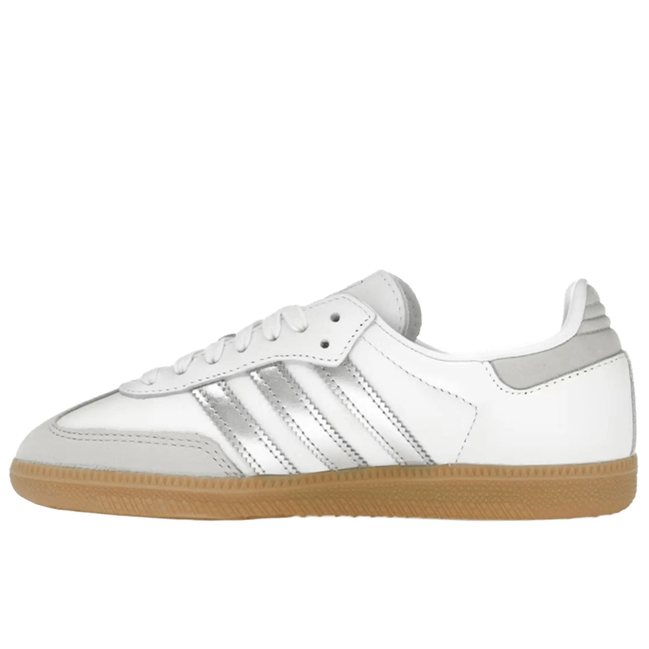 Adidas Samba OG White Silver Metallic Grey (Women's)