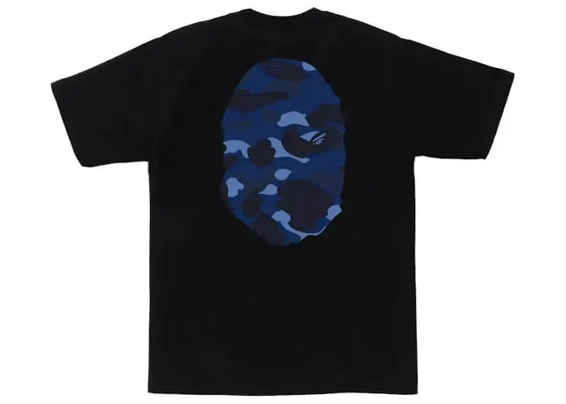 Bape Color Camo Big Ape Head Tee Black/Navy