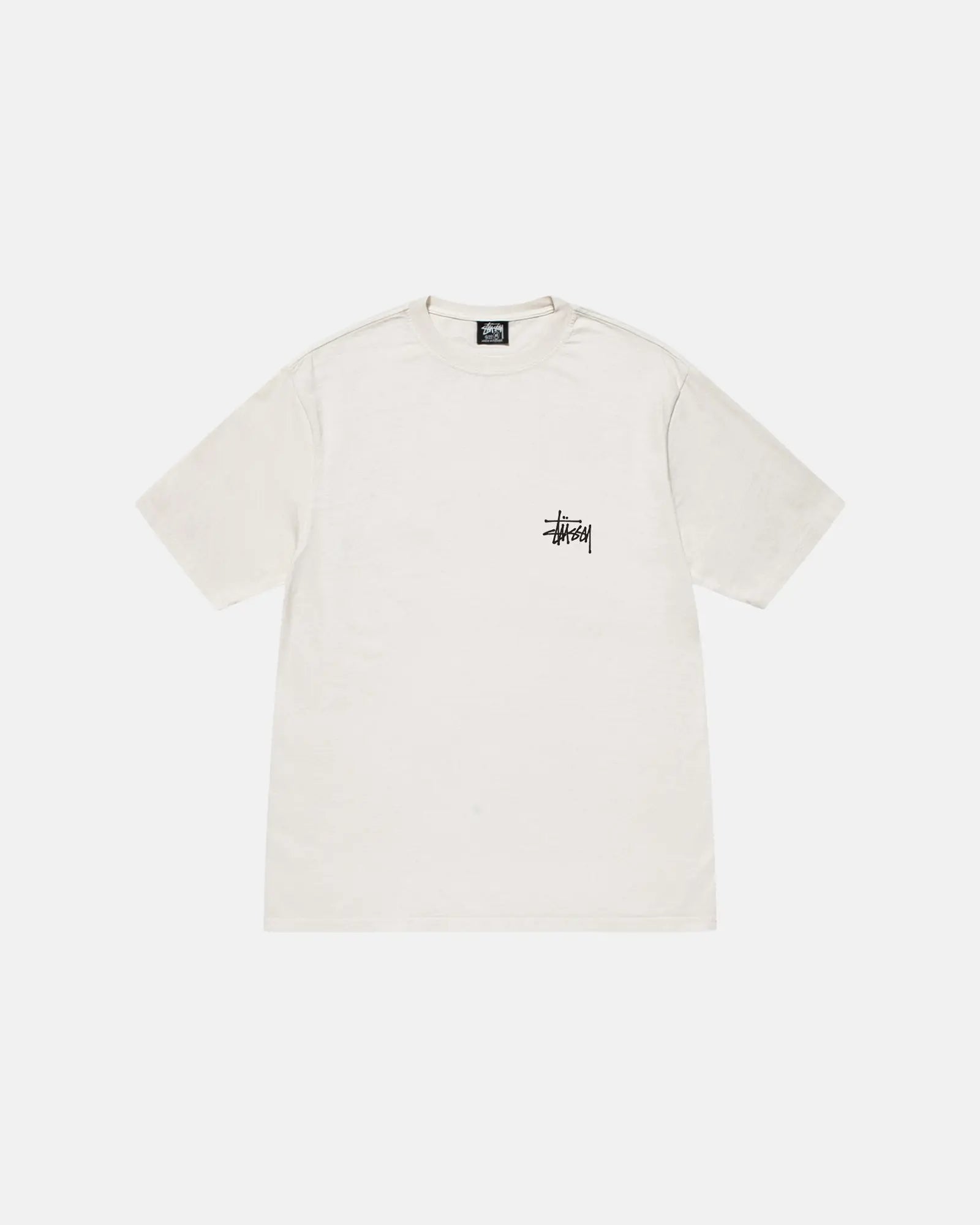 BASIC STÜSSY TEE PIGMENT DYED NATURAL