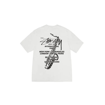 BEAT SOUNDS TEE PIGMENT DYED (White)