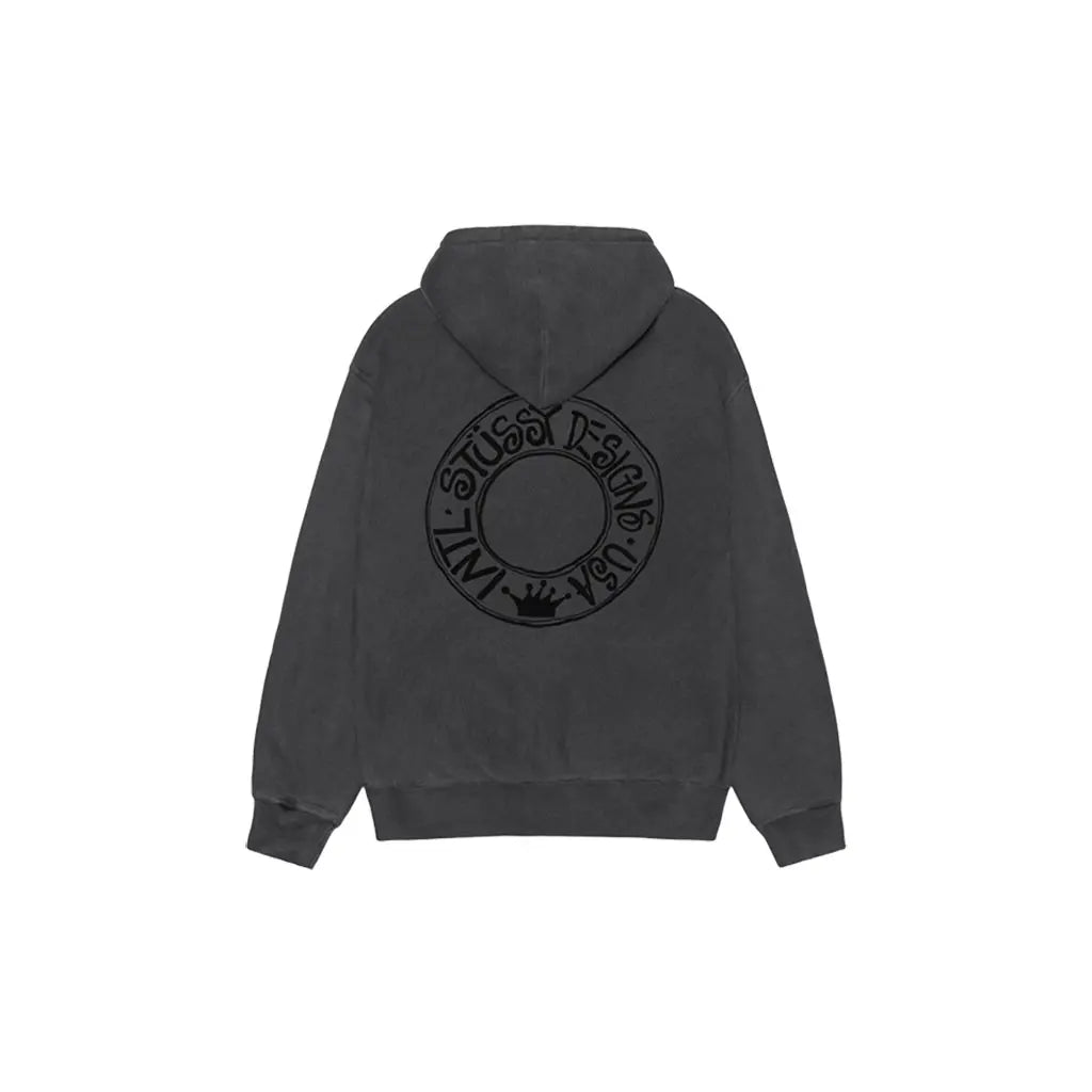 BUANA HOODIE PIGMENT DYED (Black)