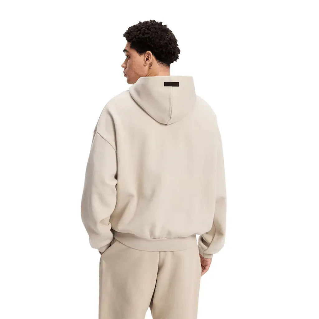 Fear of God Essentials Hoodie Silver Cloud