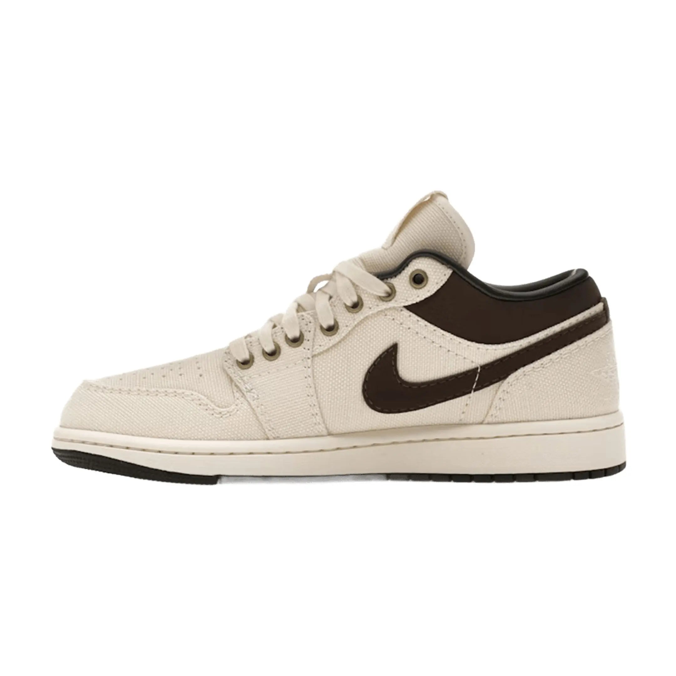 Jordan 1 Low Premium Pale Ivory Off Noir Baroque Brown