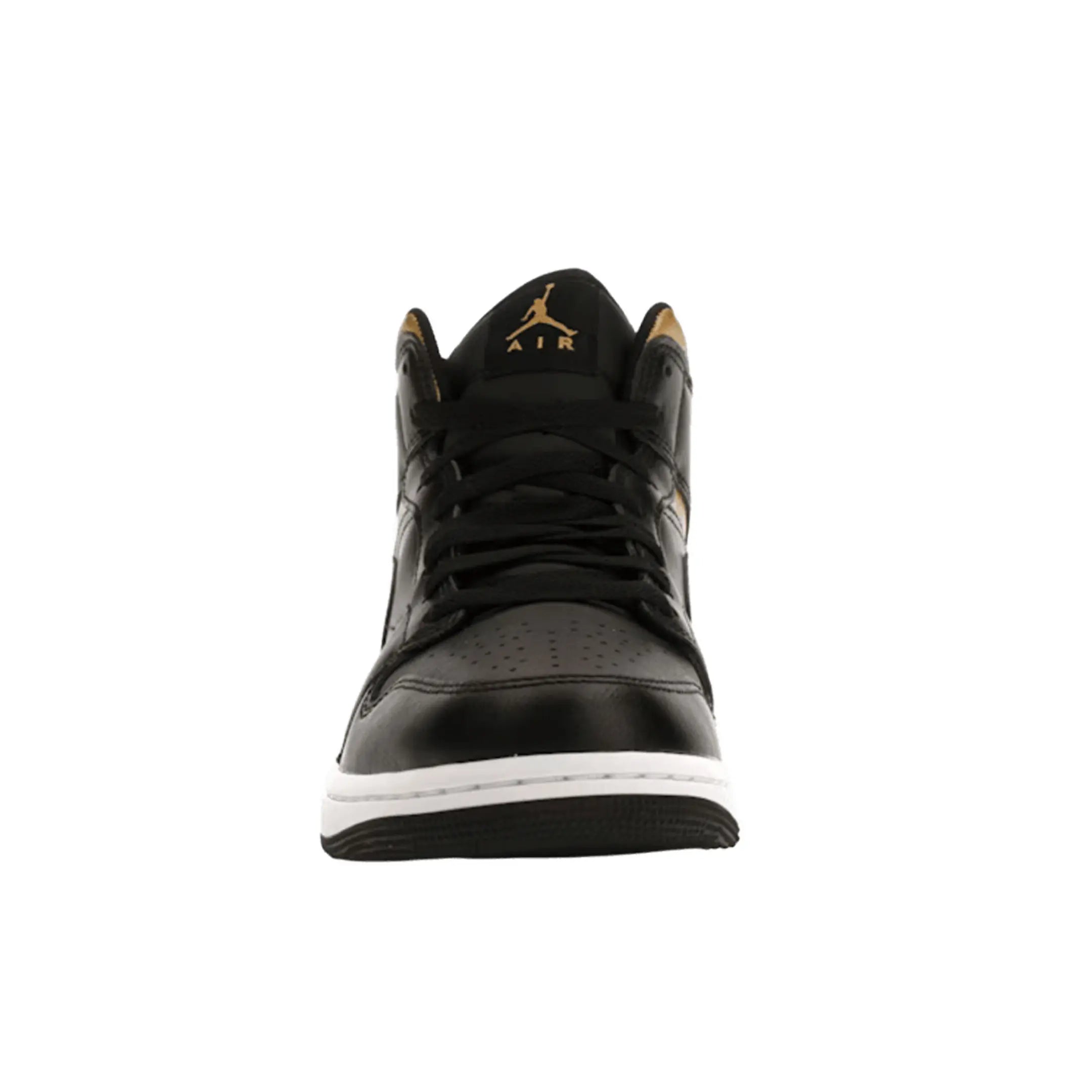 Jordan 1 Mid Black Metallic Gold
