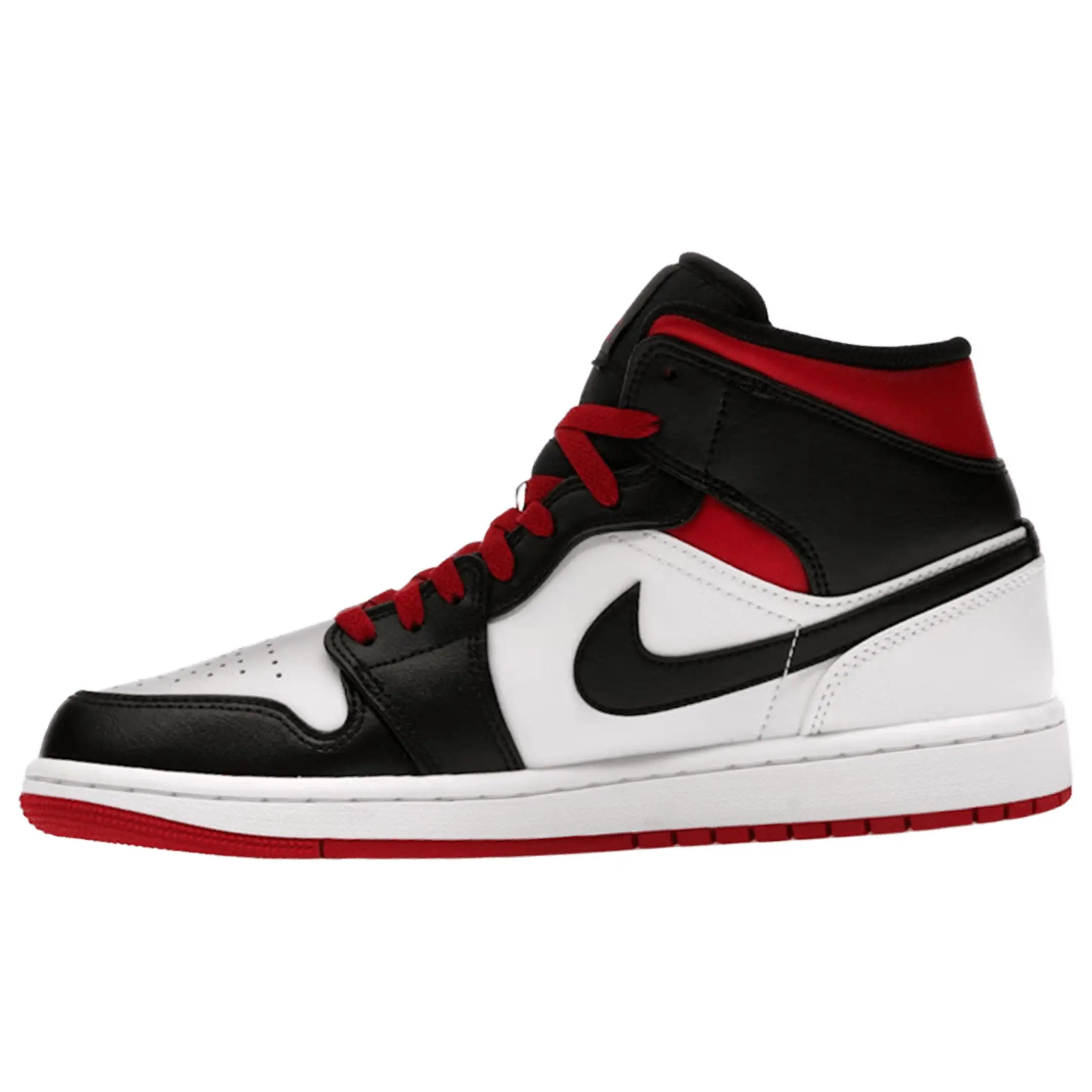 Jordan 1 Mid Gym Red Black Toe