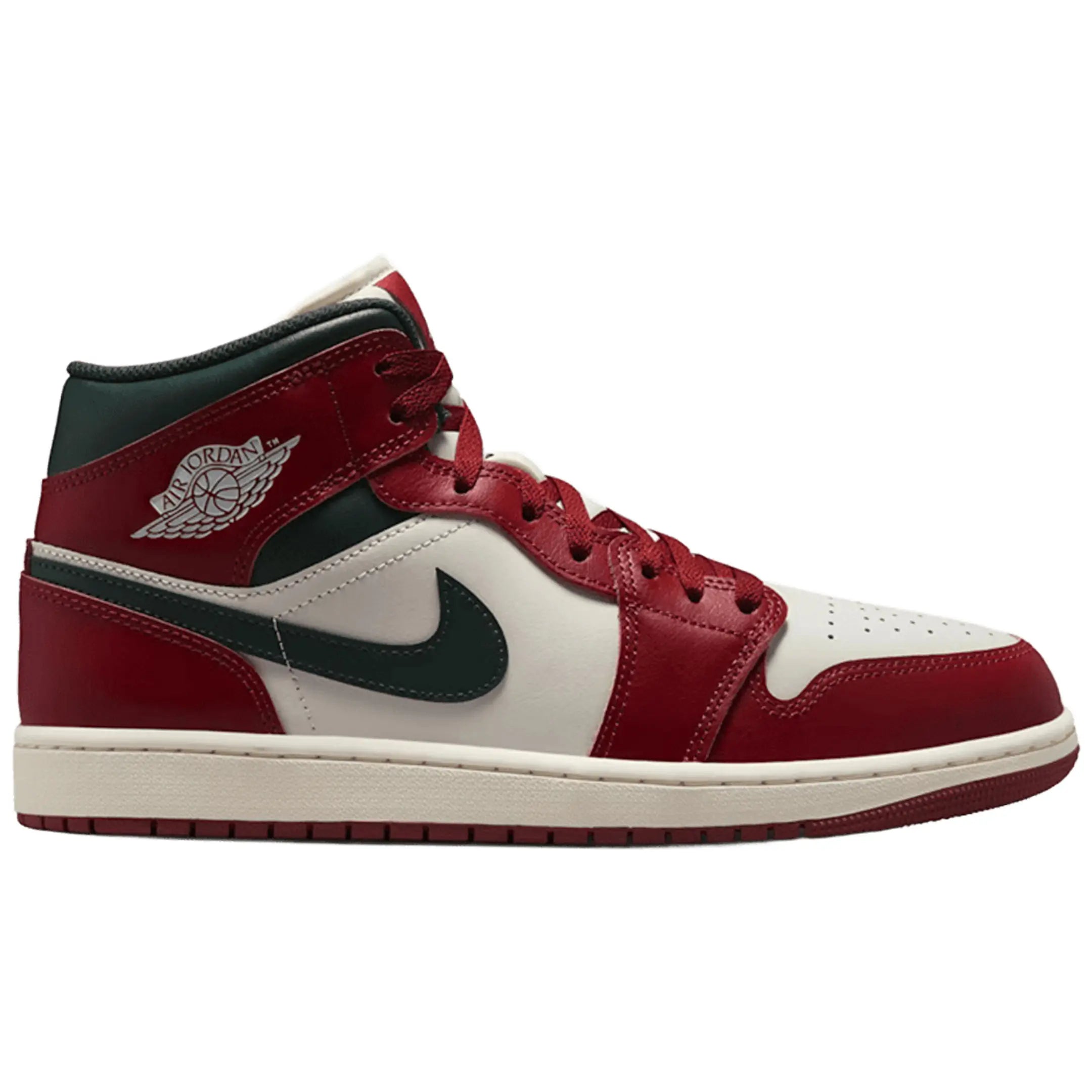 Jordan 1 Mid Redstone Midnight Green