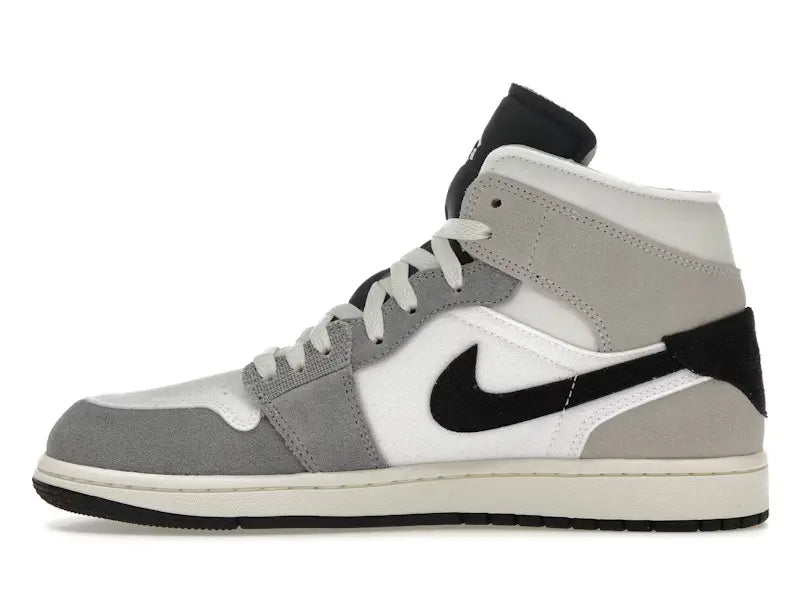 Jordan 1 Mid SE Craft White Cement Grey Black