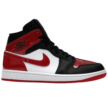 Jordan 1 Mid SE Patent Bred Toe