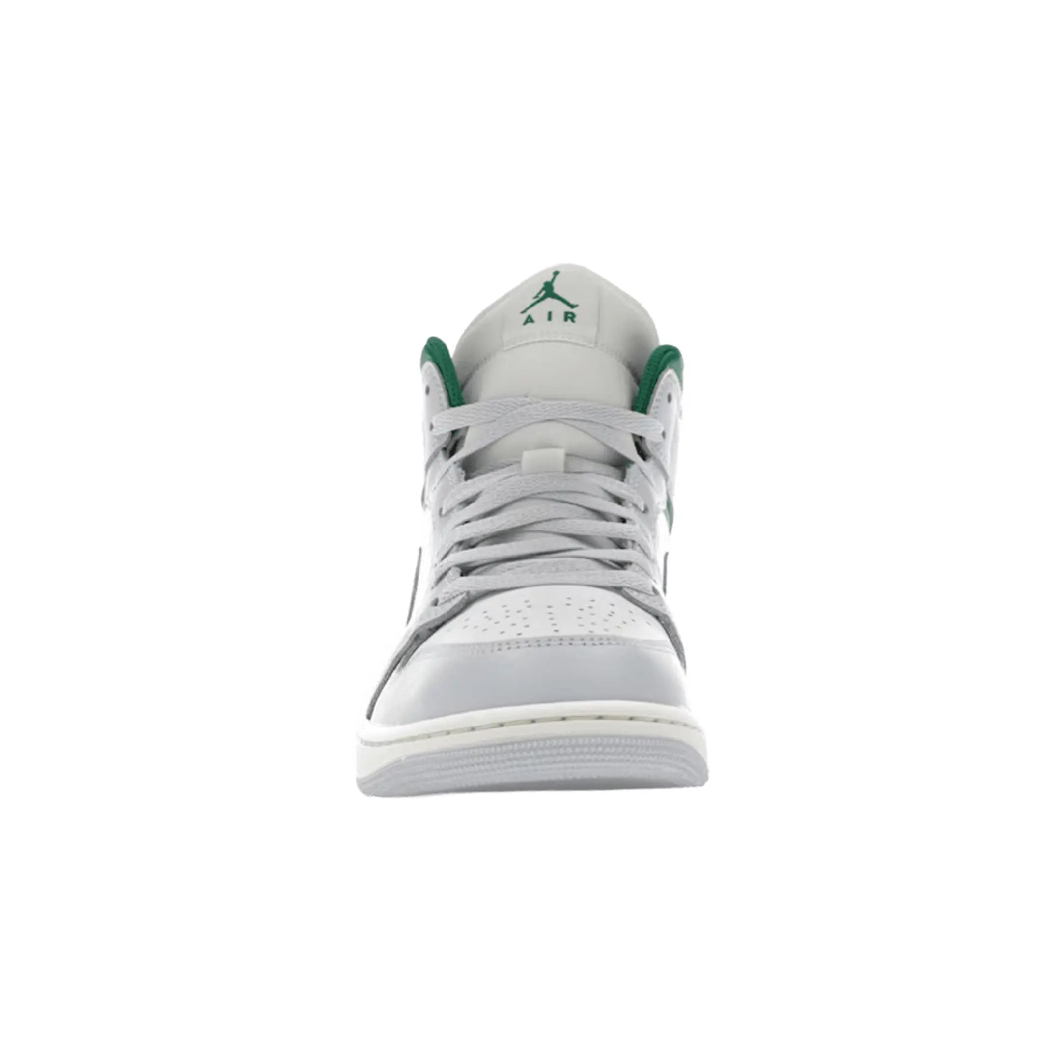 Jordan 1 Mid White Pure Platinum Pine Green