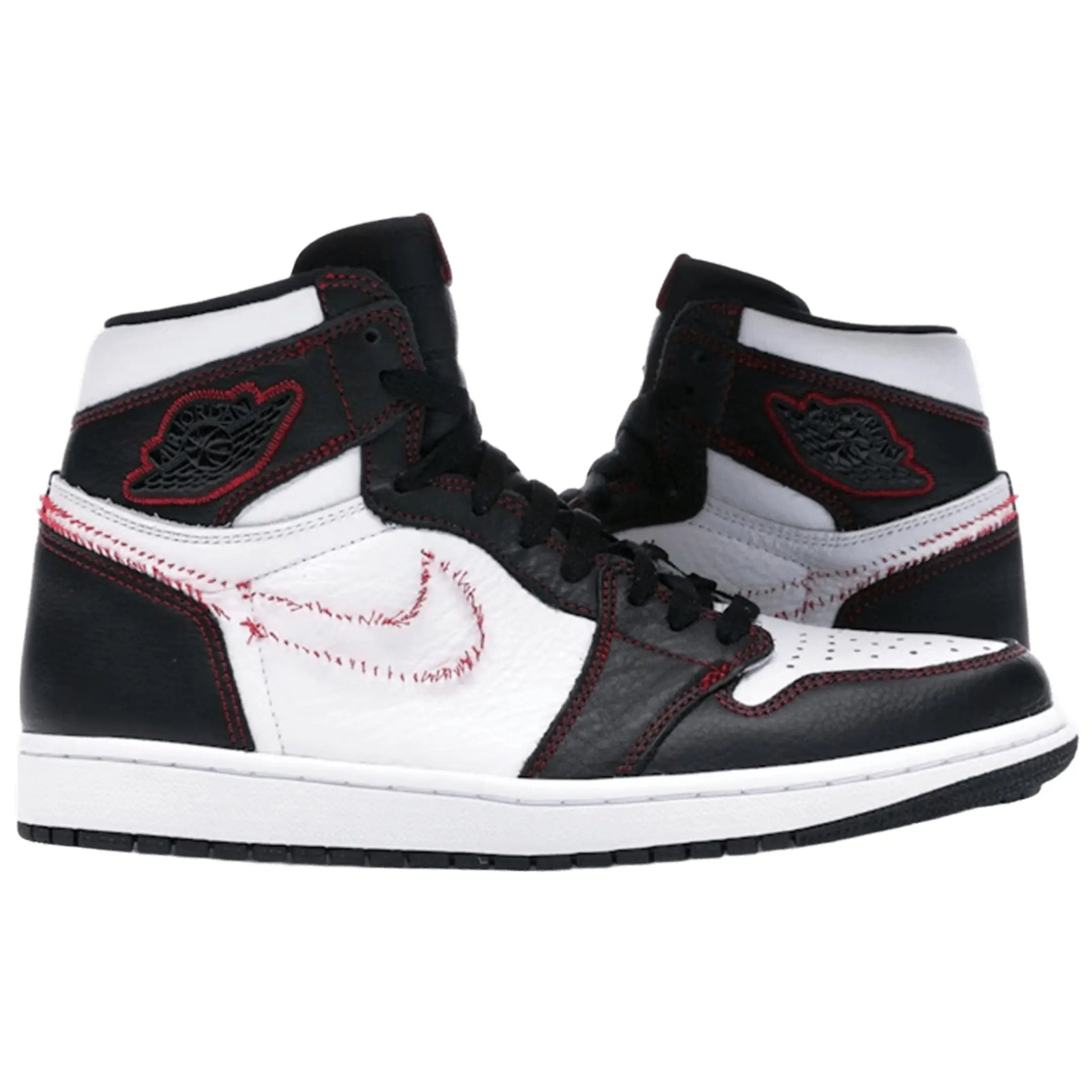 Jordan 1 Retro High Defiant White Black Gym Red