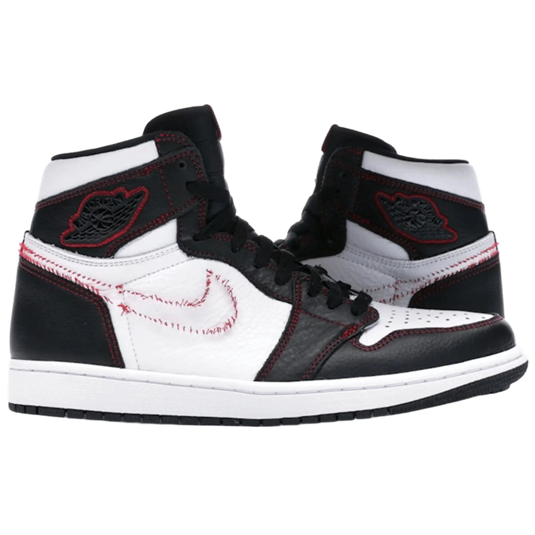 Jordan 1 Retro High Defiant White Black Gym Red
