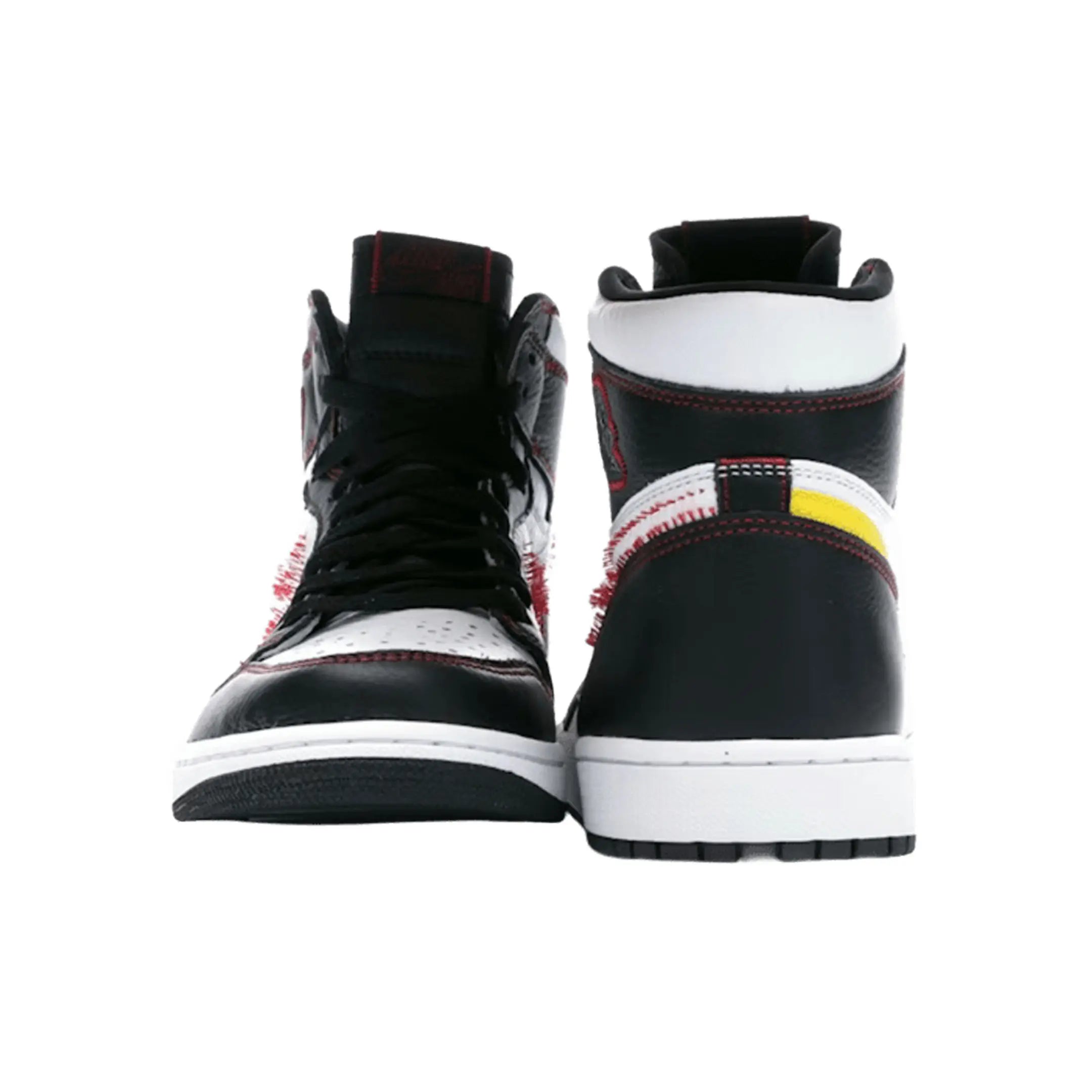 Jordan 1 Retro High Defiant White Black Gym Red