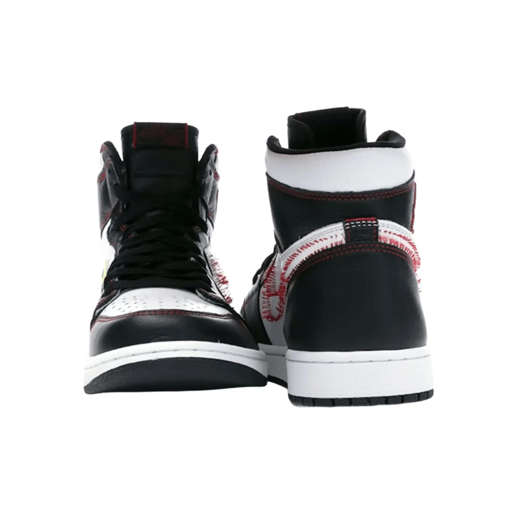 Jordan 1 Retro High Defiant White Black Gym Red
