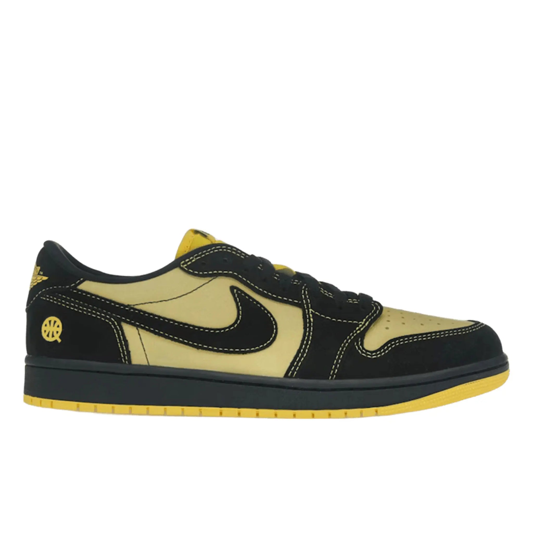 Jordan 1 Retro Low OG Quai 54 Black Tour Yellow Red