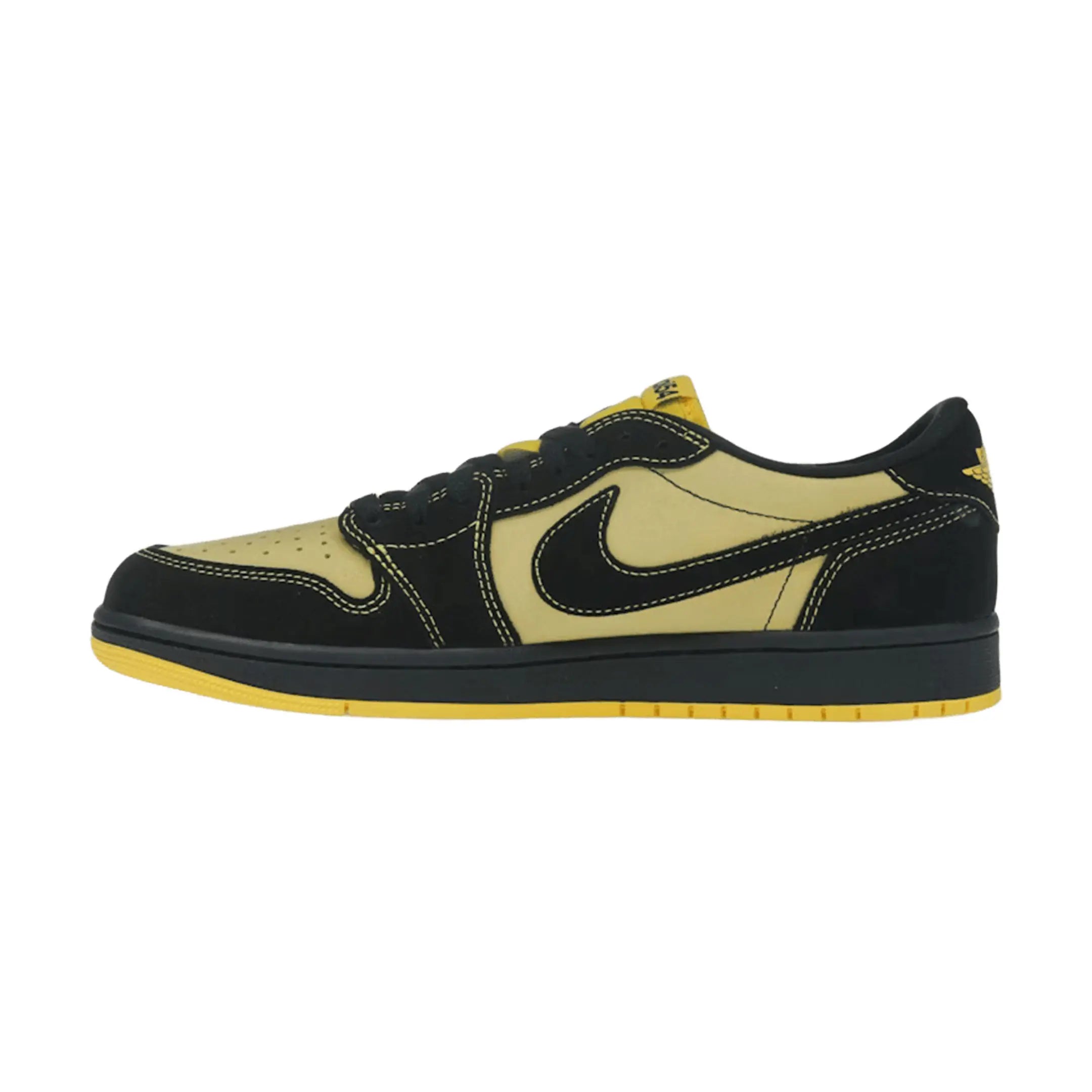 Jordan 1 Retro Low OG Quai 54 Black Tour Yellow Red